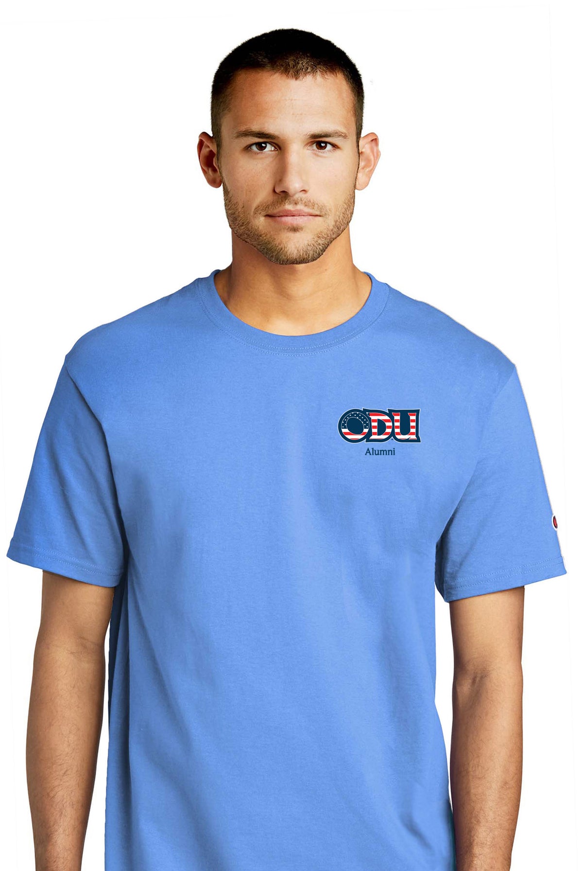 Old Dominion University, ODU Military - Alumni, Champion ® Heritage 6-Oz. Jersey T-Shirt - Carolina Blue