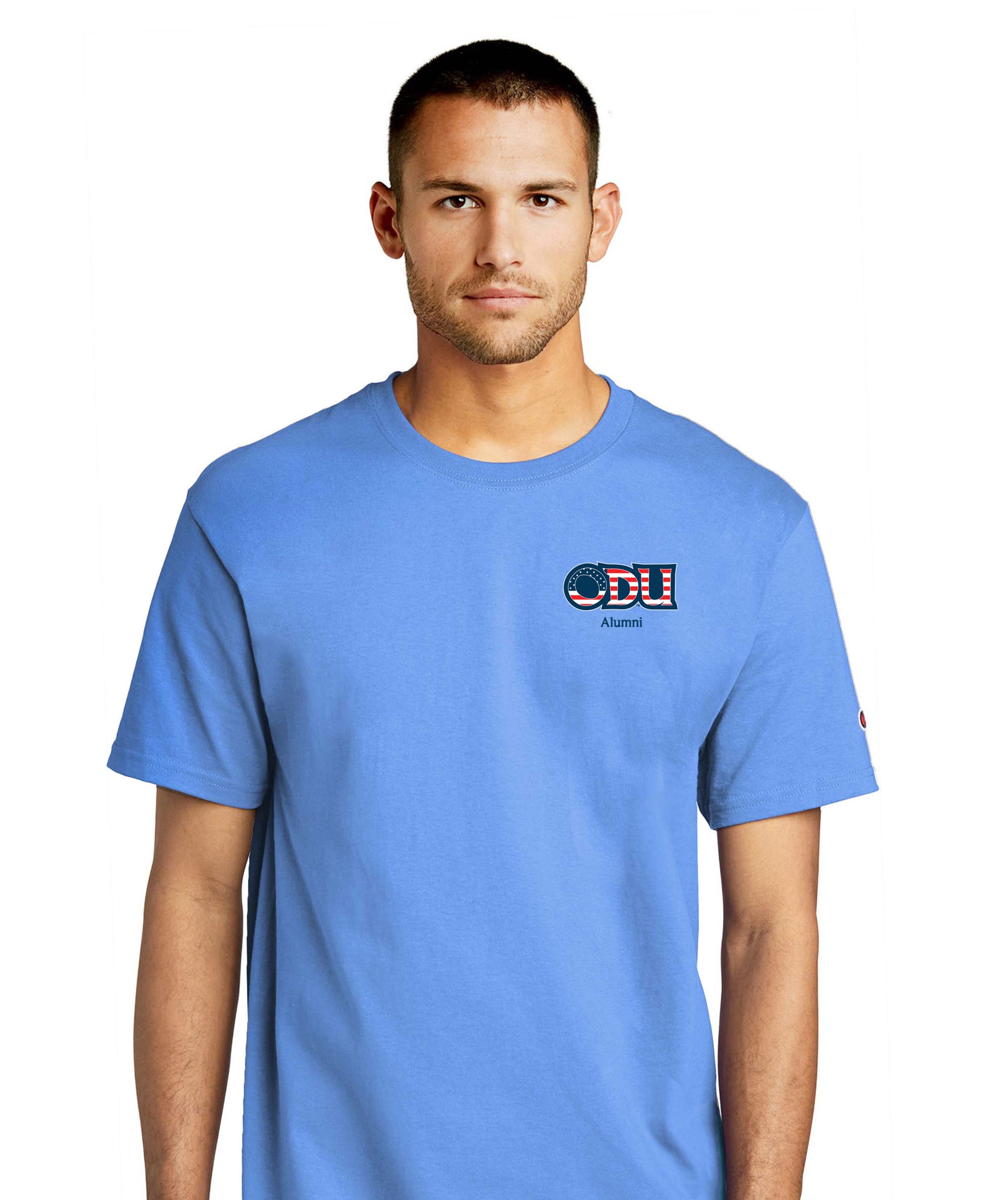 Old Dominion University, ODU Military - Alumni, Champion ® Heritage 6-Oz. Jersey T-Shirt - Carolina Blue