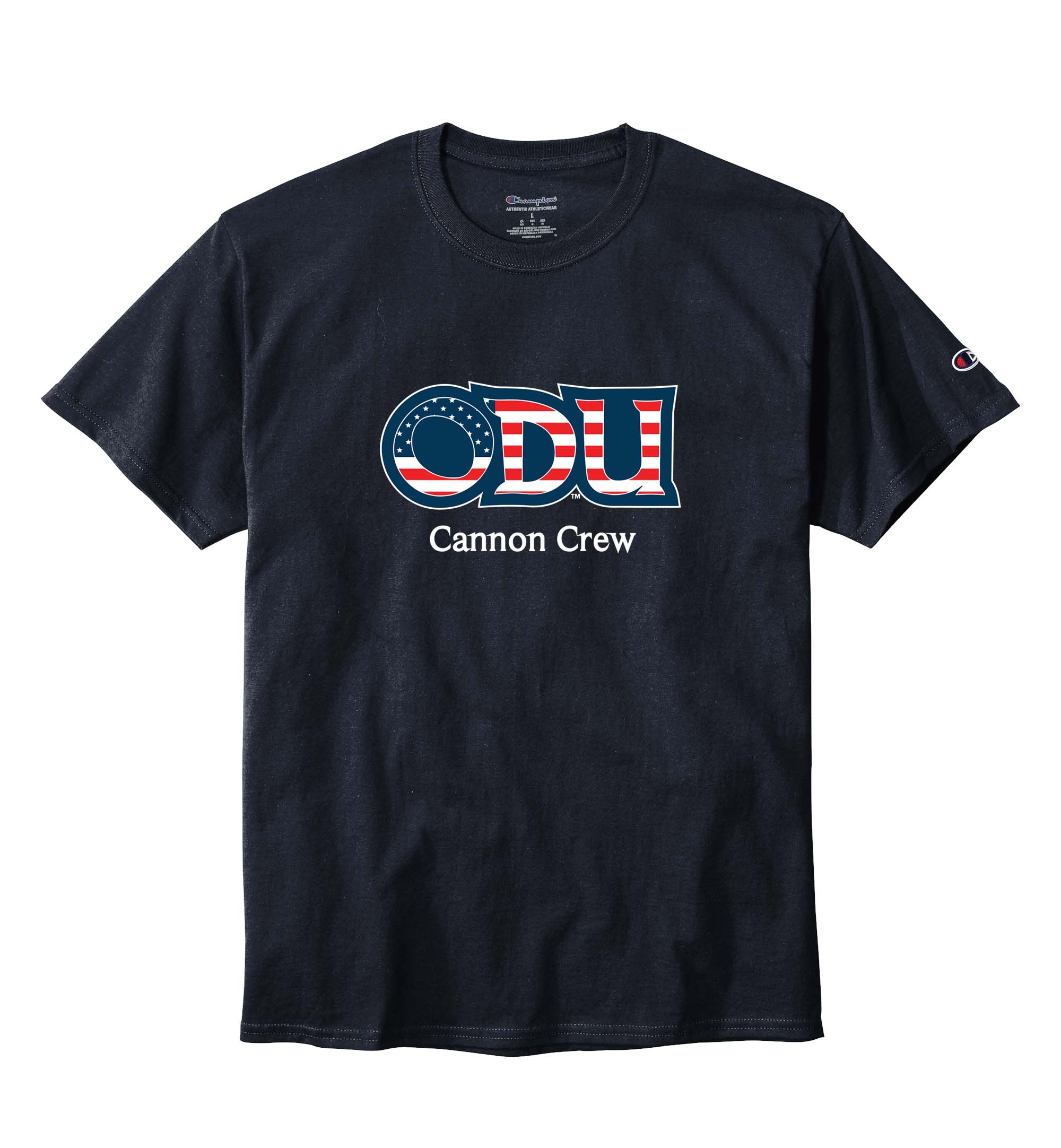 Old Dominion University, ODU Military - Cannon Crew, Champion ® Heritage 6-Oz. Jersey T-Shirt - Navy
