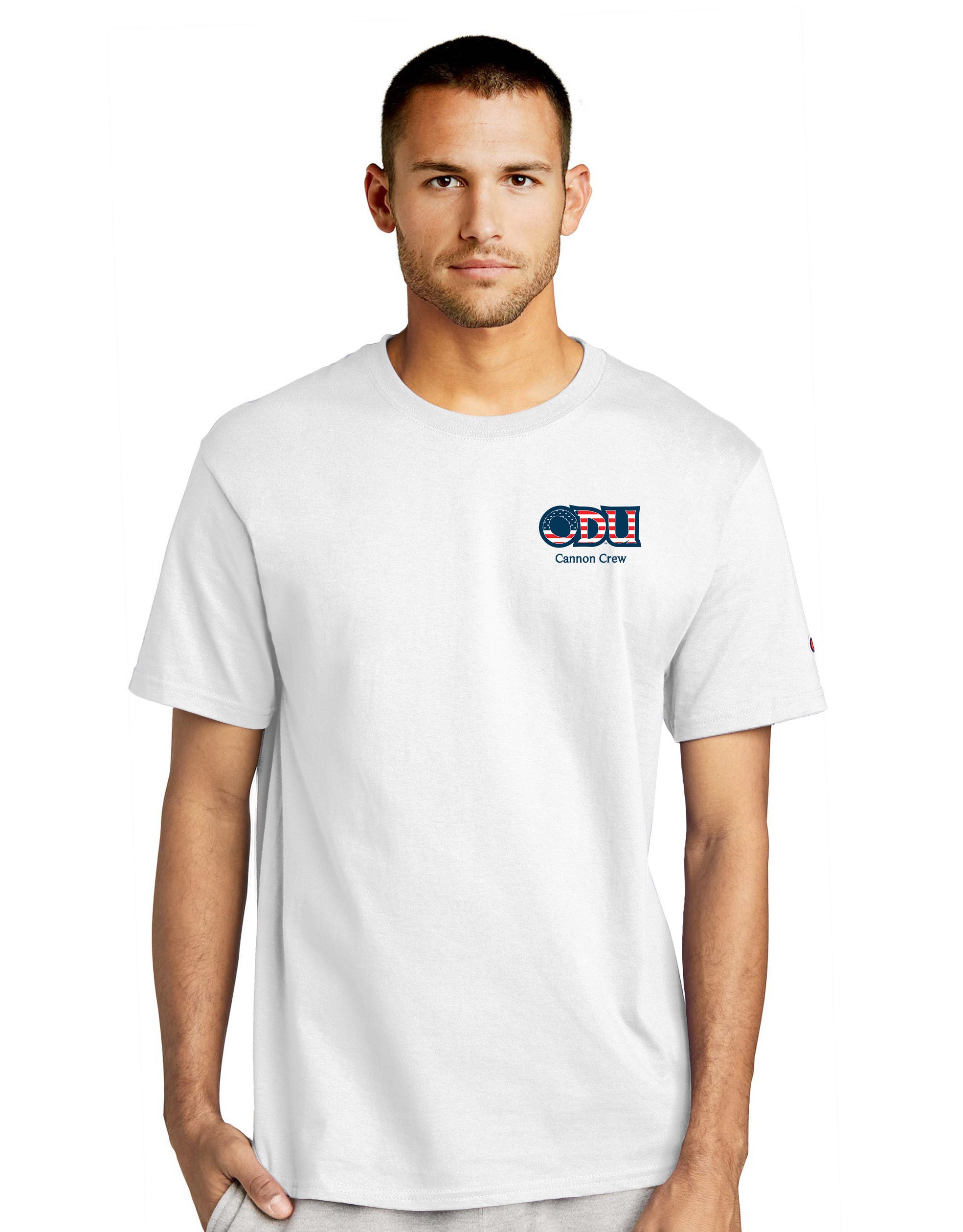 Old Dominion University, ODU Military - Cannon Crew, Champion ® Heritage 6-Oz. Jersey T-Shirt -White