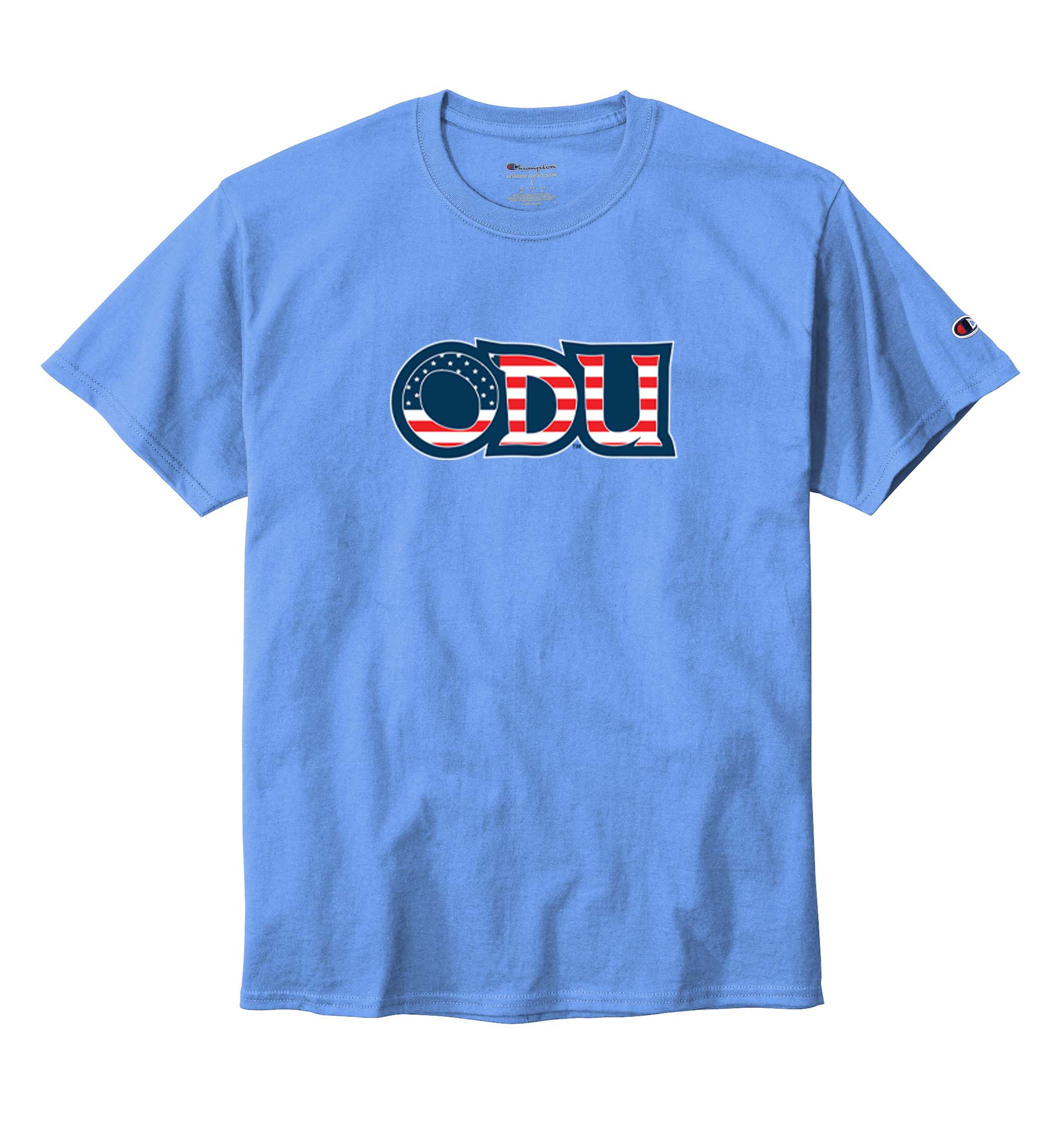 Old Dominion University, ODU Military - Military Logo, Champion ® Heritage 6-Oz. Jersey T-Shirt - Carolina Blue