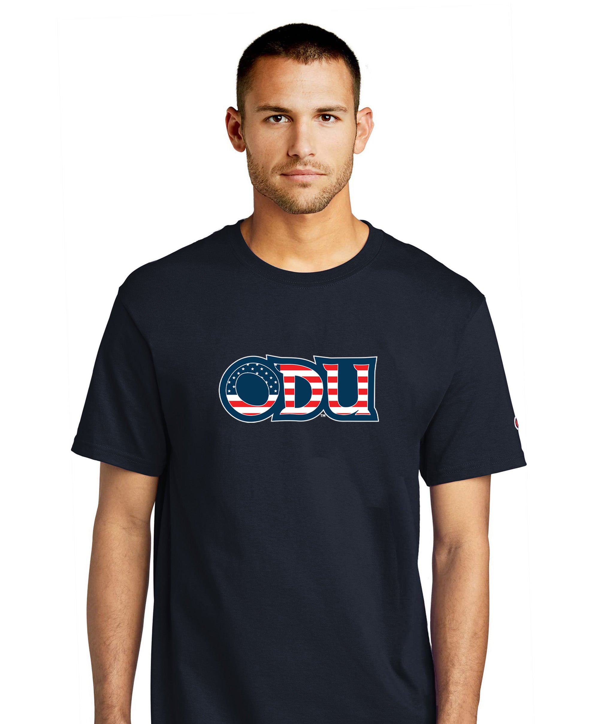 Old Dominion University, ODU Military - Military Logo, Champion ® Heritage 6-Oz. Jersey T-Shirt - Navy