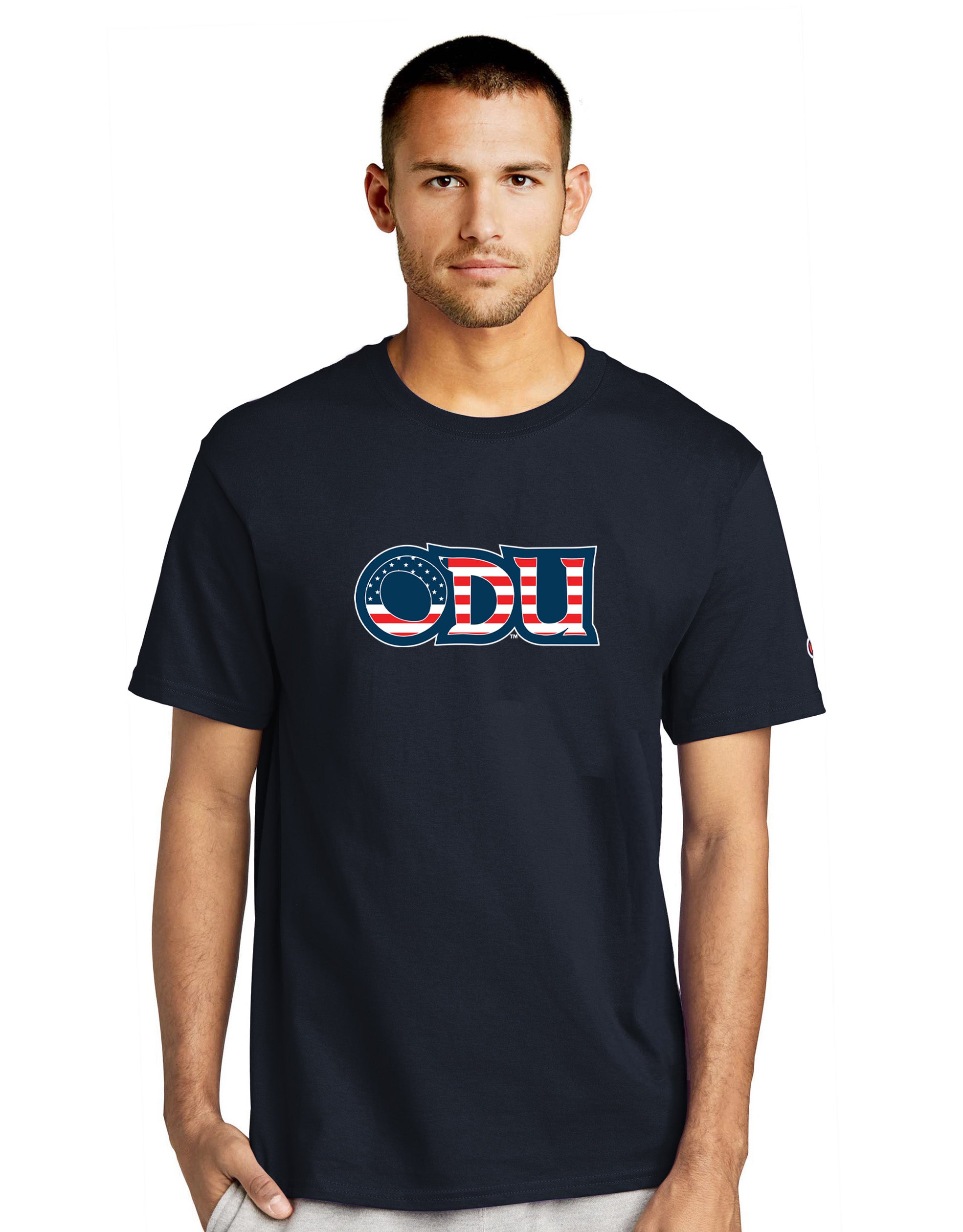 Old Dominion University, ODU Military - Military Logo, Champion ® Heritage 6-Oz. Jersey T-Shirt - Navy