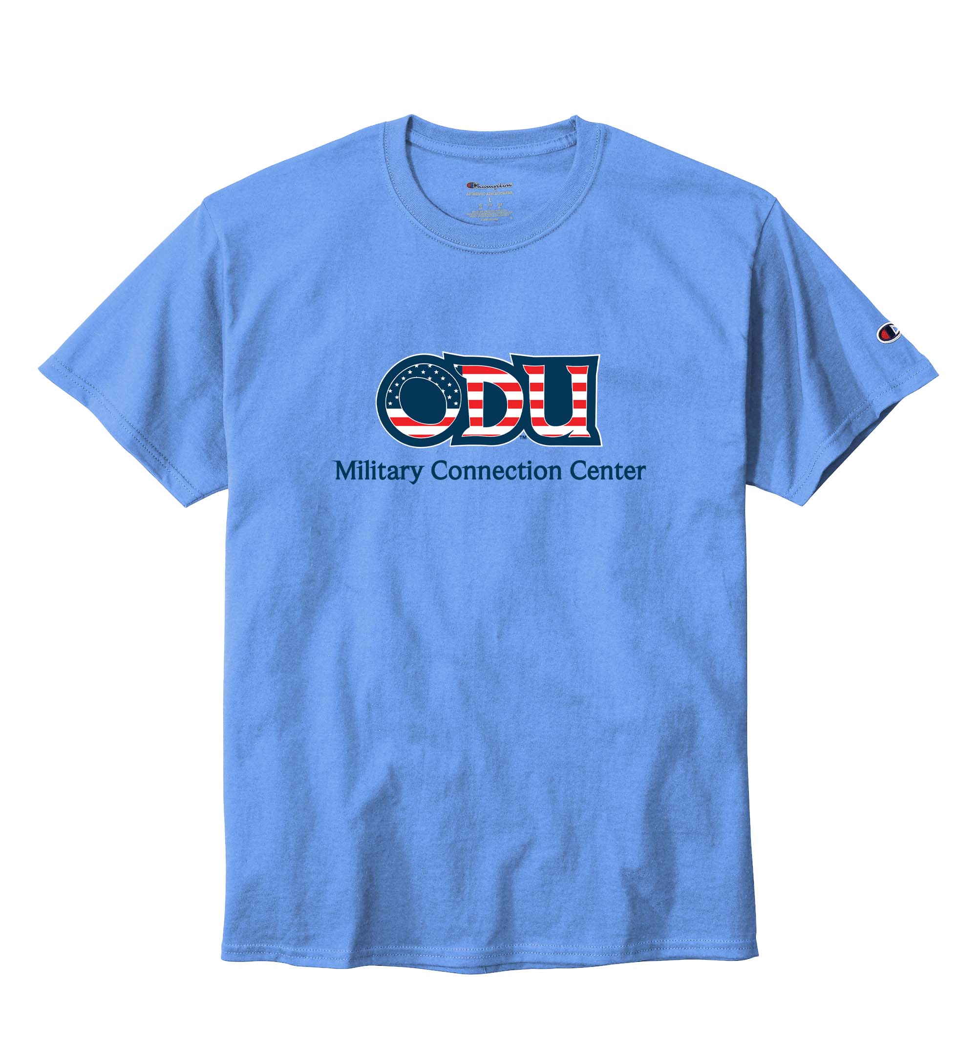 Old Dominion University, ODU Military - Military Connection Center, Champion ® Heritage 6-Oz. Jersey T-Shirt - Carolina Blue