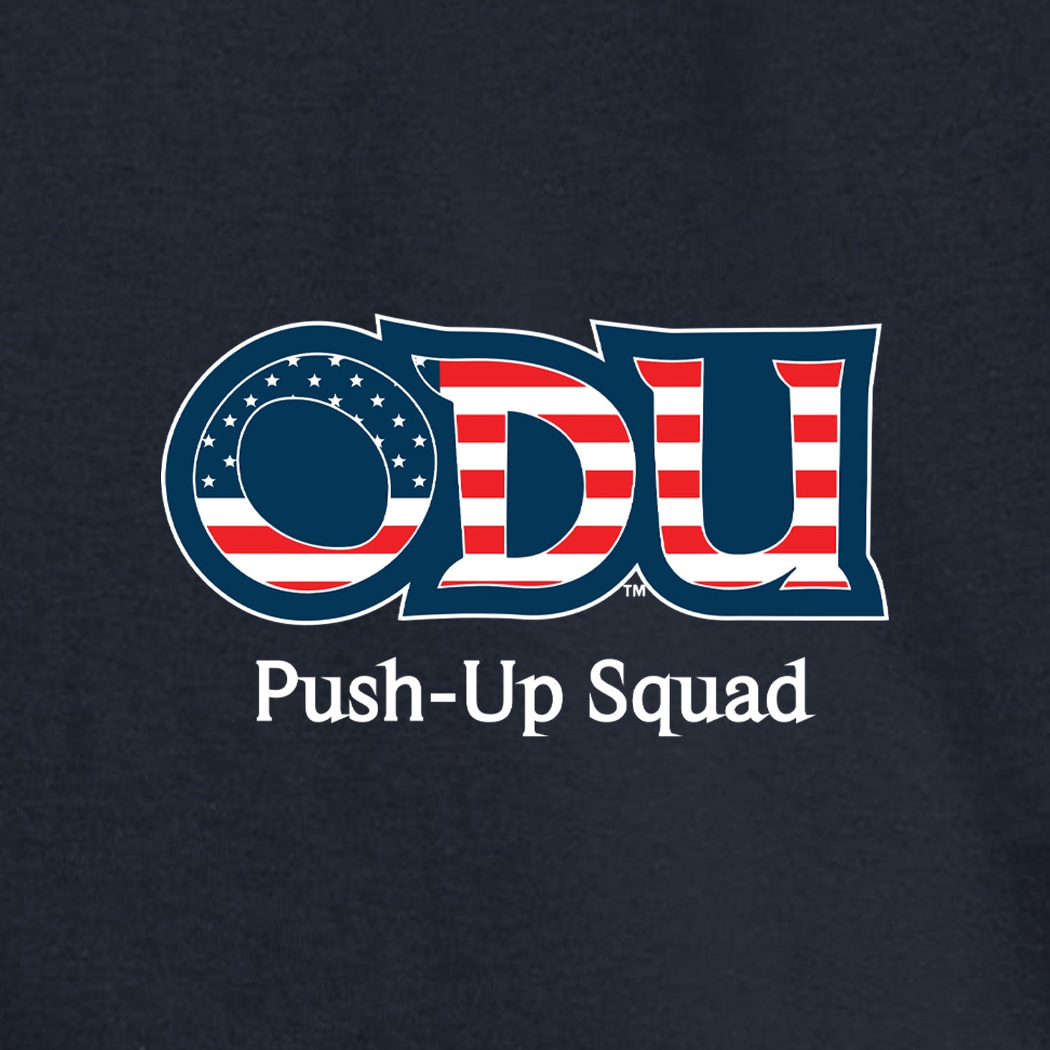 Old Dominion University, ODU Military - Push-Up Squad Champion ® Heritage 6-Oz. Jersey T-Shirt - Navy