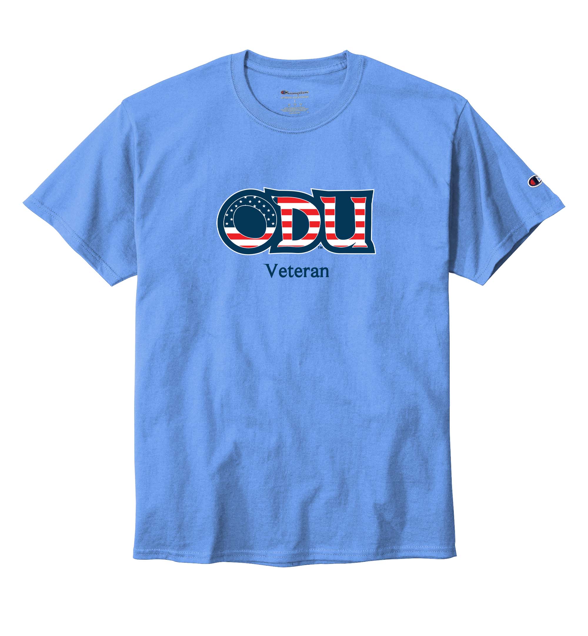 Old Dominion University, ODU Military - Veteran, Champion ® Heritage 6-Oz. Jersey T-Shirt - Carolina Blue