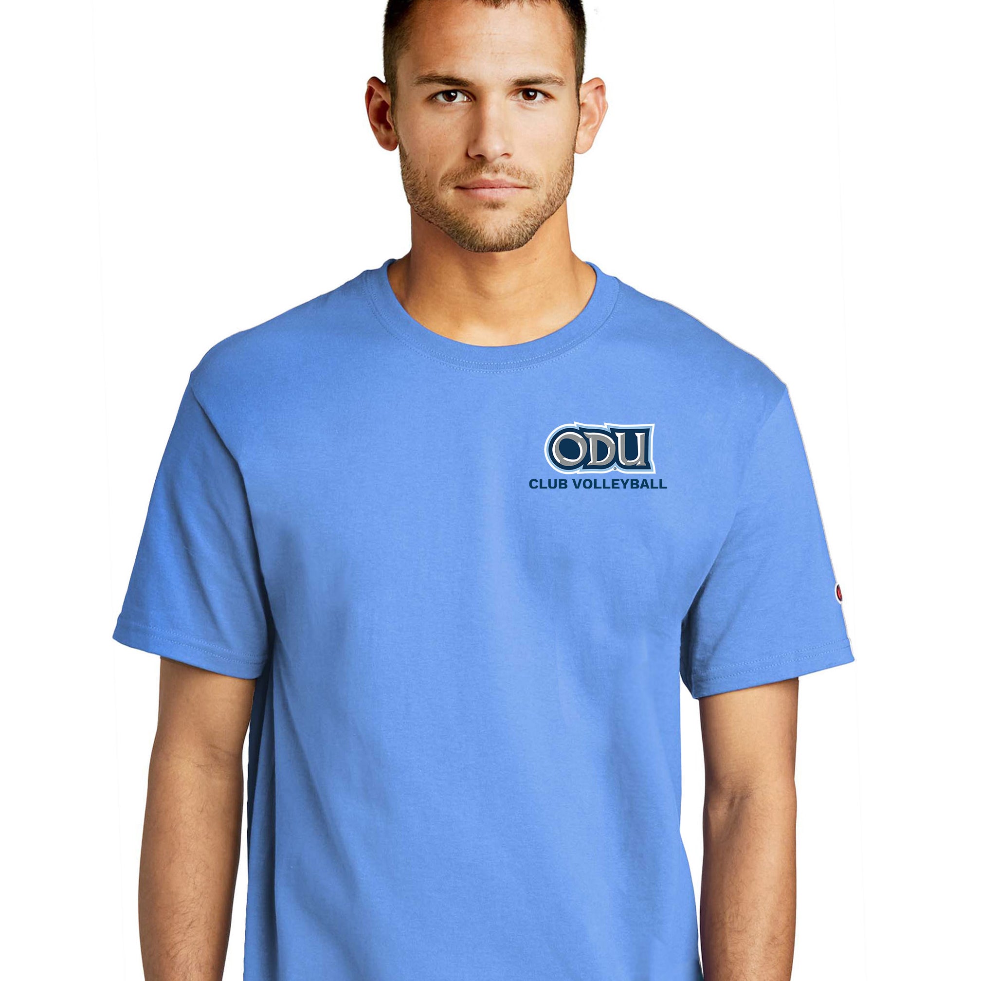 Old Dominion University, Club Sports - Volleyball, Champion ® Heritage 6-Oz. Jersey T-Shirt - Hudson Blue