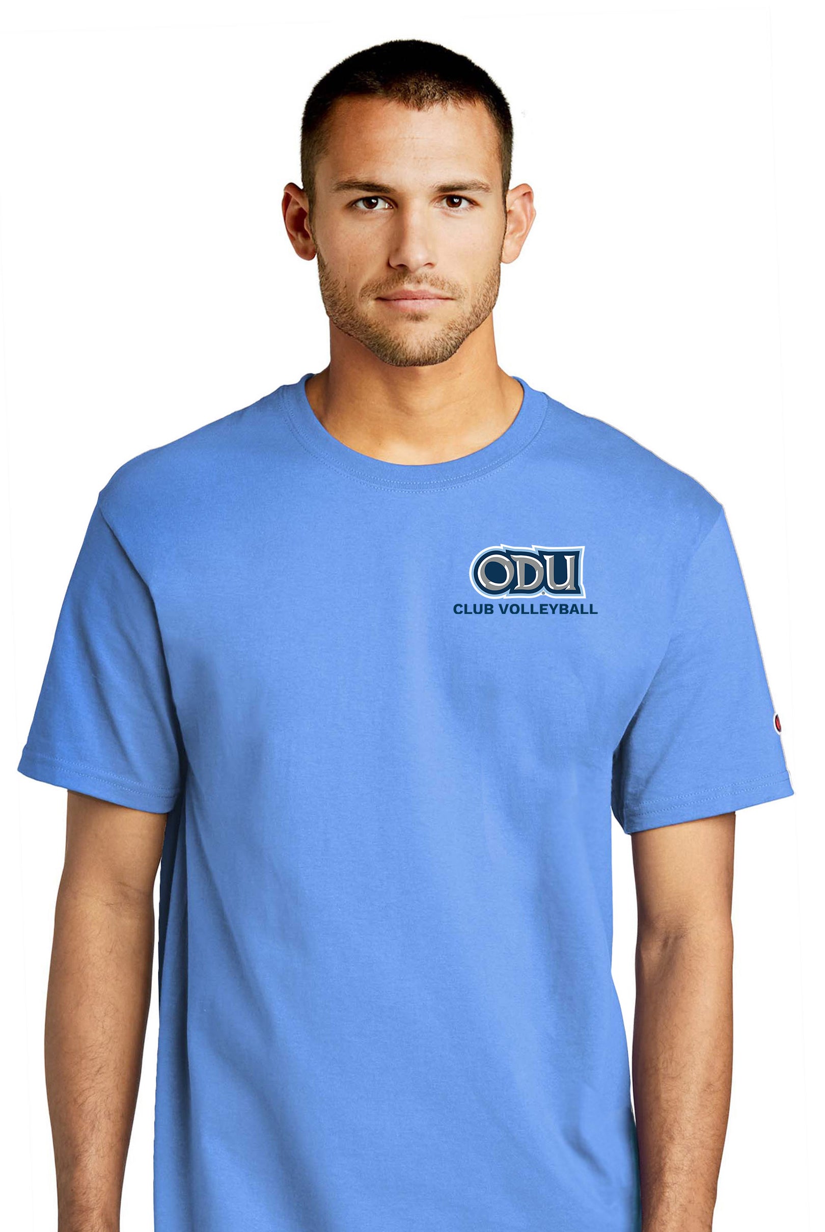 Old Dominion University, Club Sports - Volleyball, Champion ® Heritage 6-Oz. Jersey T-Shirt - Hudson Blue