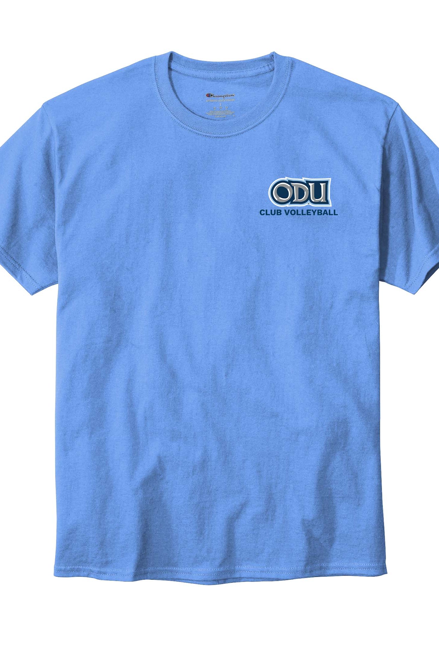 Old Dominion University, Club Sports - Volleyball, Champion ® Heritage 6-Oz. Jersey T-Shirt - Hudson Blue