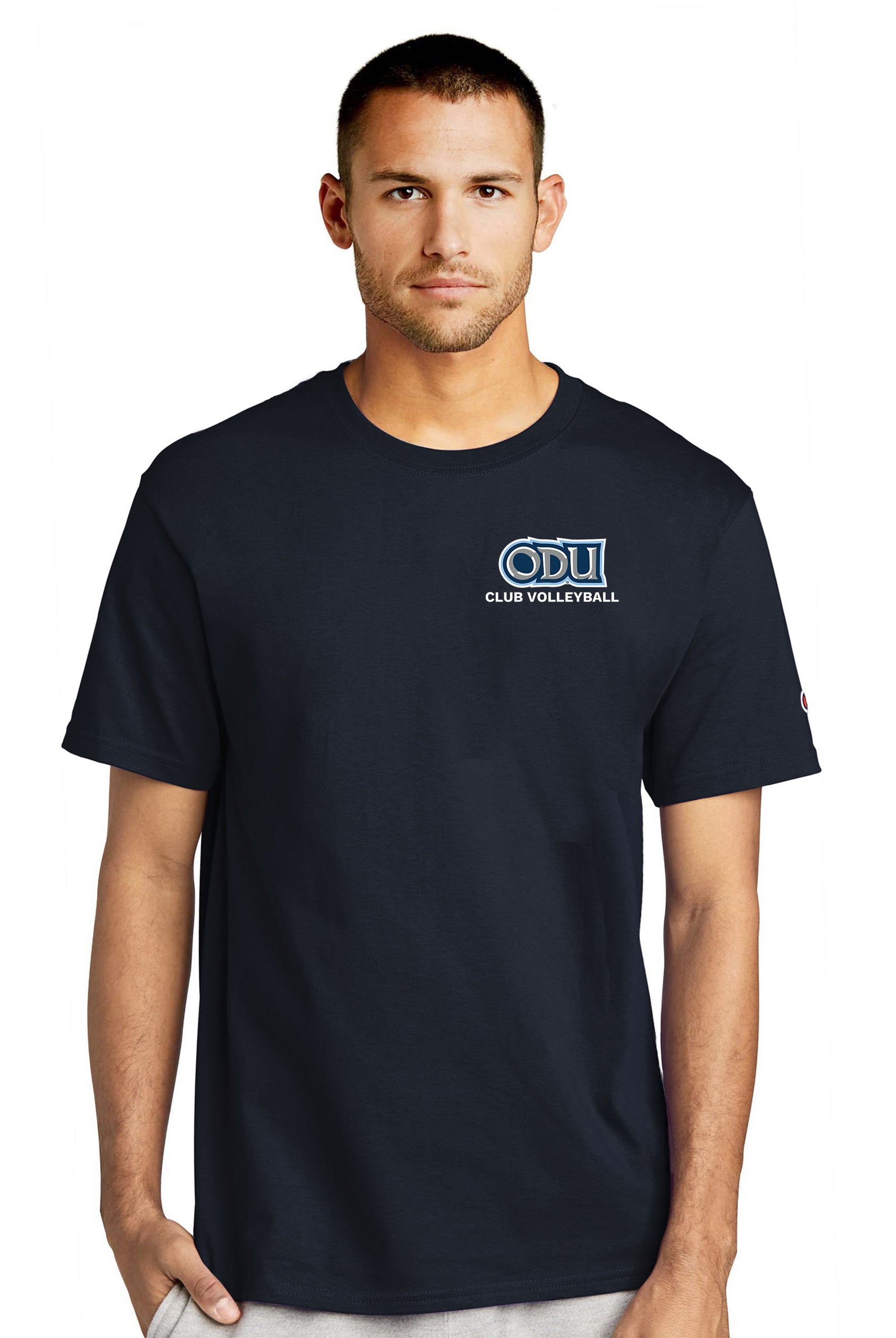 Old Dominion University, Club Sports - Volleyball, Champion ® Heritage 6-Oz. Jersey T-Shirt - Navy