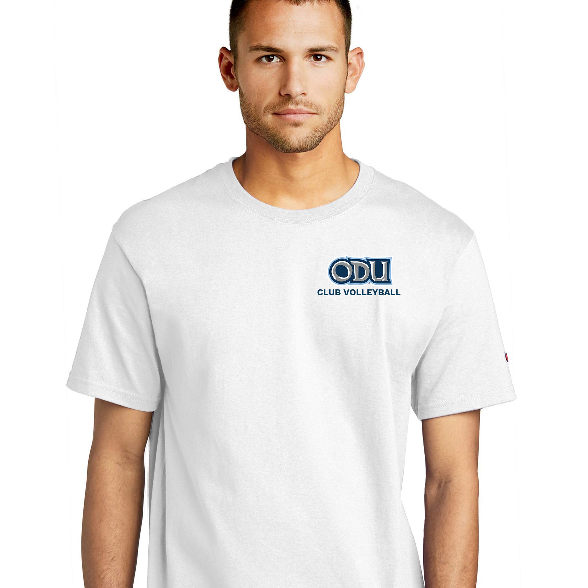 Old Dominion University, Club Sports - Volleyball, Champion ® Heritage 6-Oz. Jersey T-Shirt - White