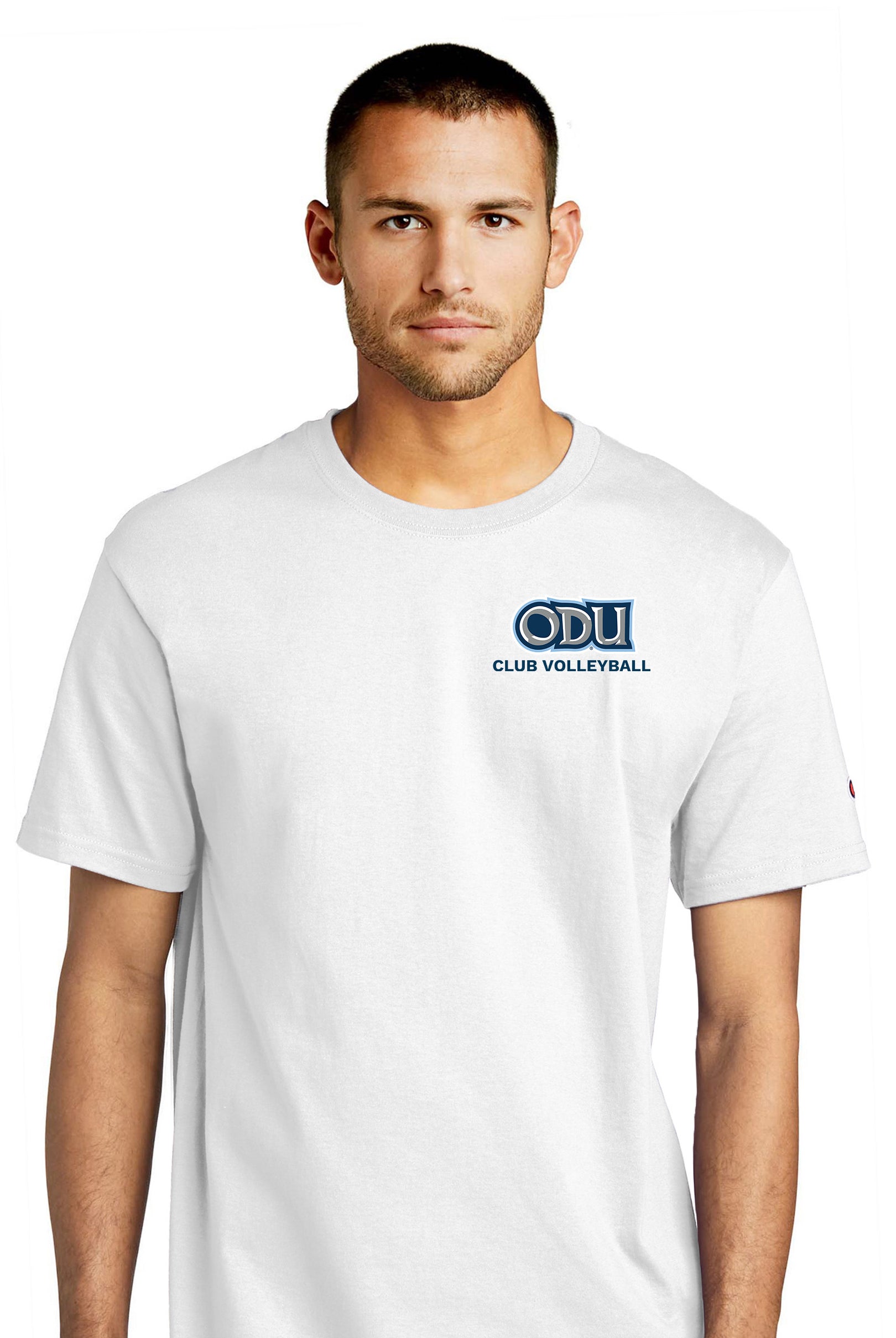 Old Dominion University, Club Sports - Volleyball, Champion ® Heritage 6-Oz. Jersey T-Shirt - White