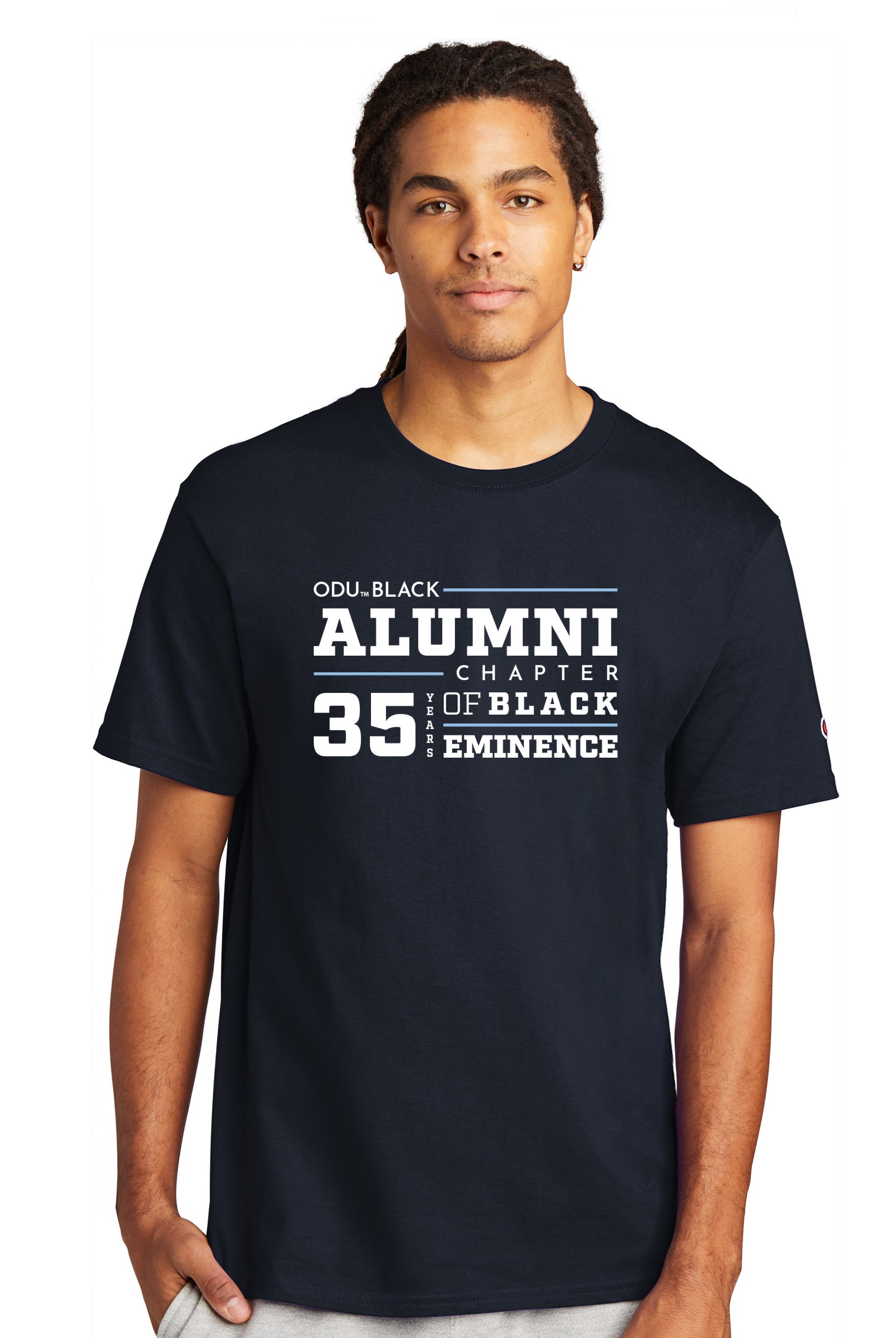 Old Dominion University, Black Alumni Chapter, #06, Champion ® Heritage 6-Oz. Jersey T-Shirt- Navy