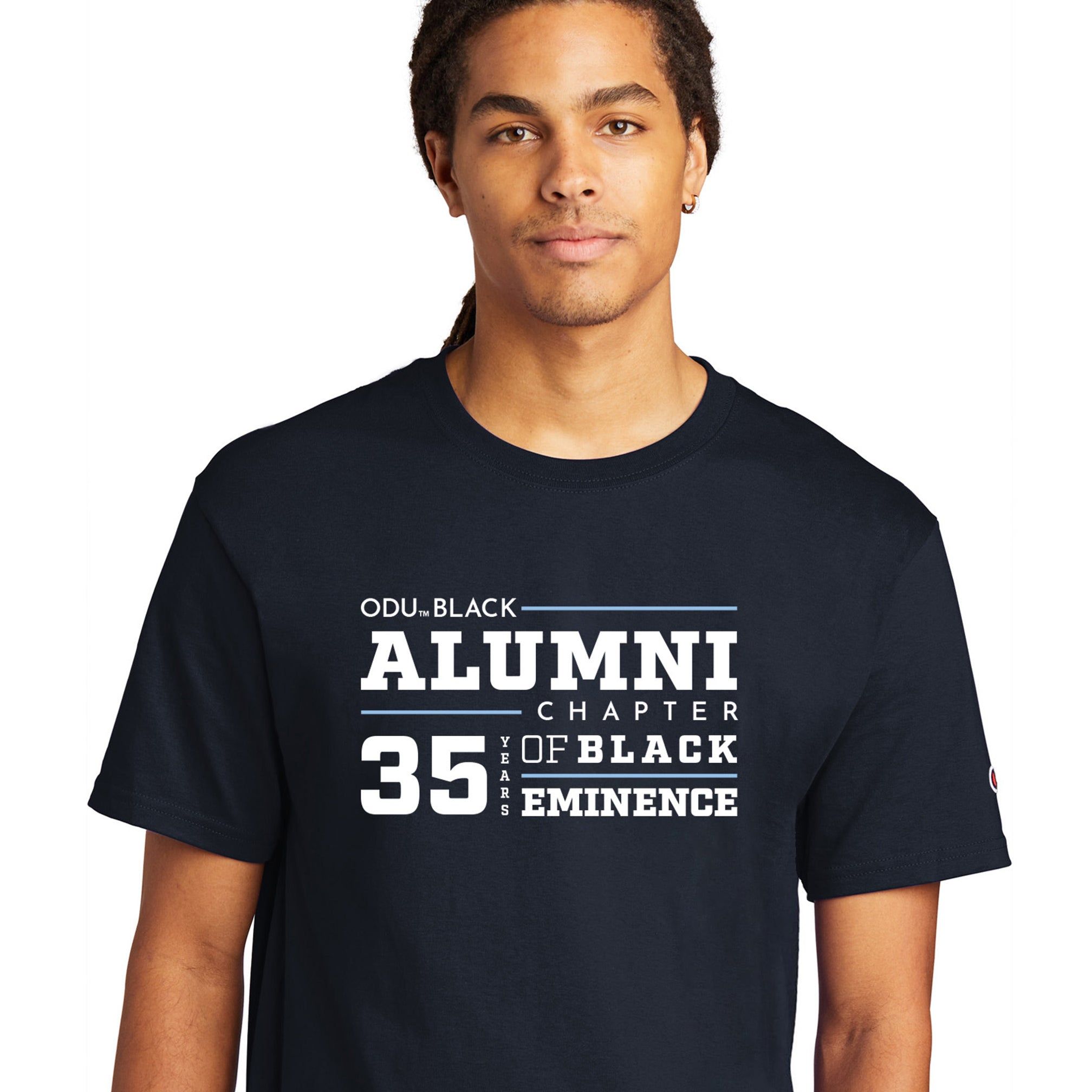 Old Dominion University, Black Alumni Chapter, #06, Champion ® Heritage 6-Oz. Jersey T-Shirt- Navy