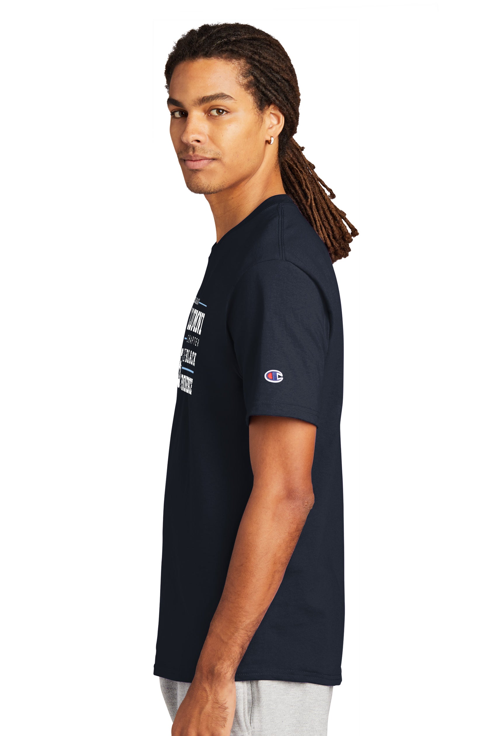 Old Dominion University, Black Alumni Chapter, #06, Champion ® Heritage 6-Oz. Jersey T-Shirt- Navy