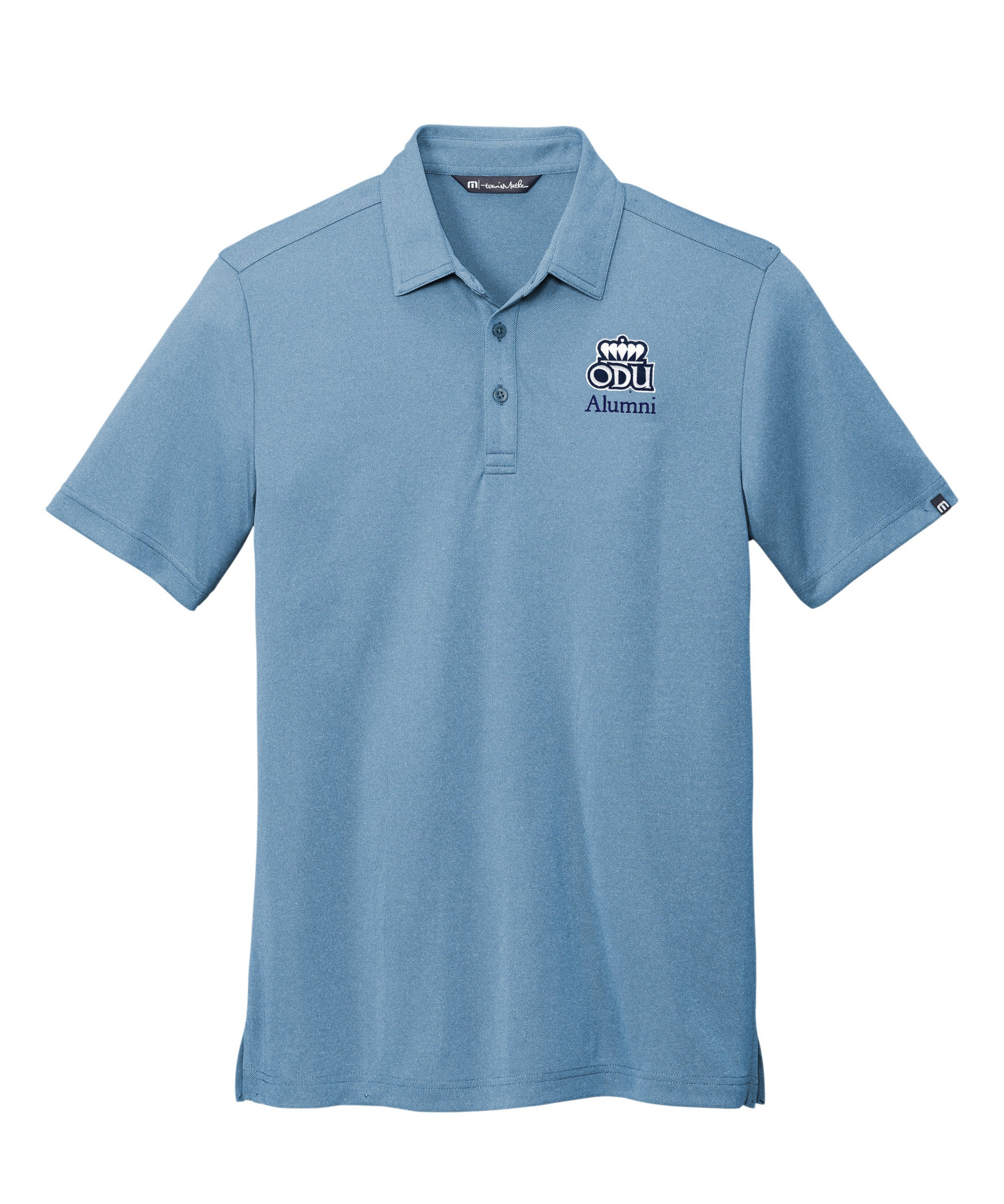 Old Dominion University, ODU Logo, Alumni, TravisMathew Cotton Performance Polo Shirt - Brilliant Blue