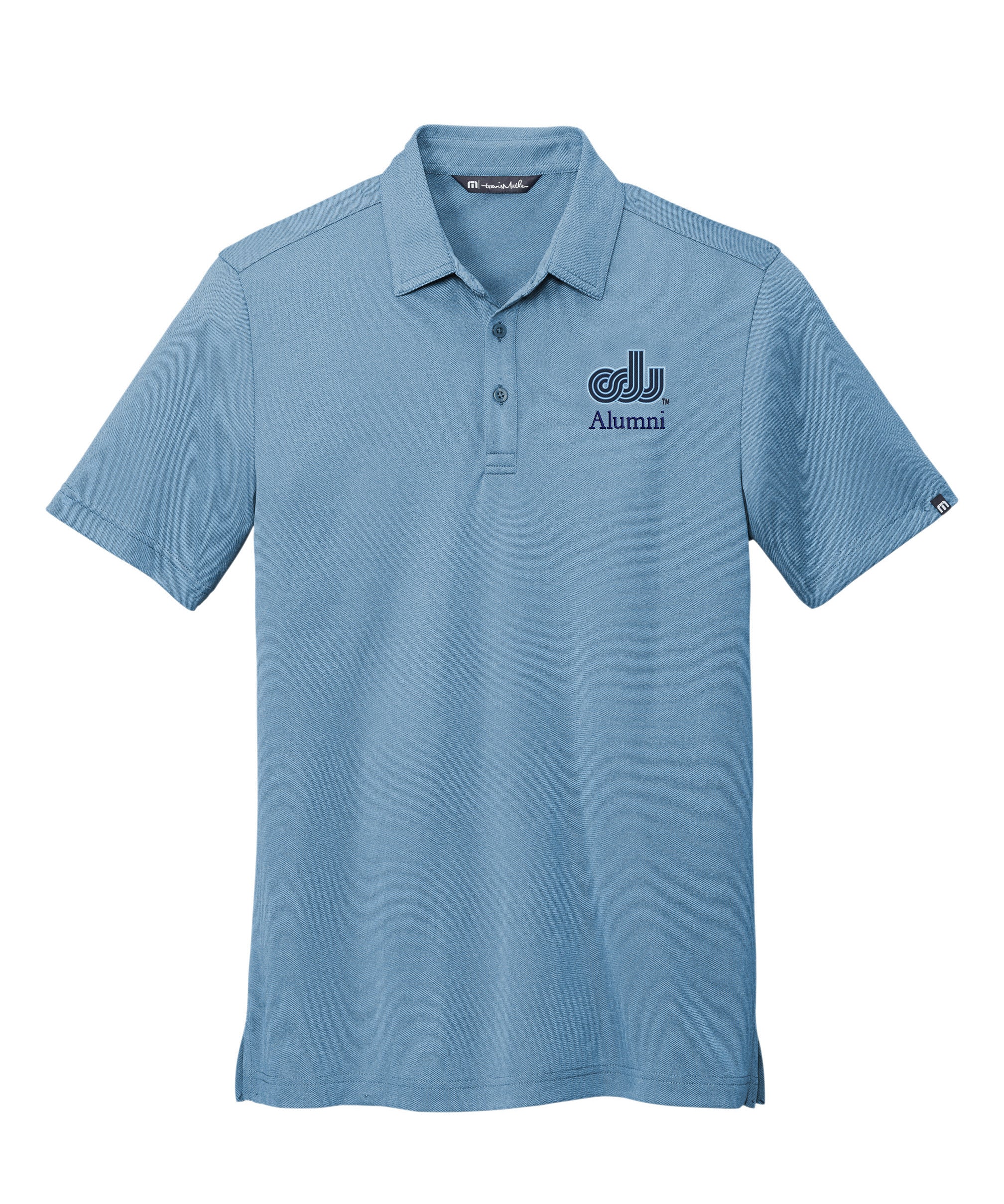 Old Dominion University, ODU Vintage Logo, Alumni, TravisMathew Cotton Performance Polo - Brilliant Blue