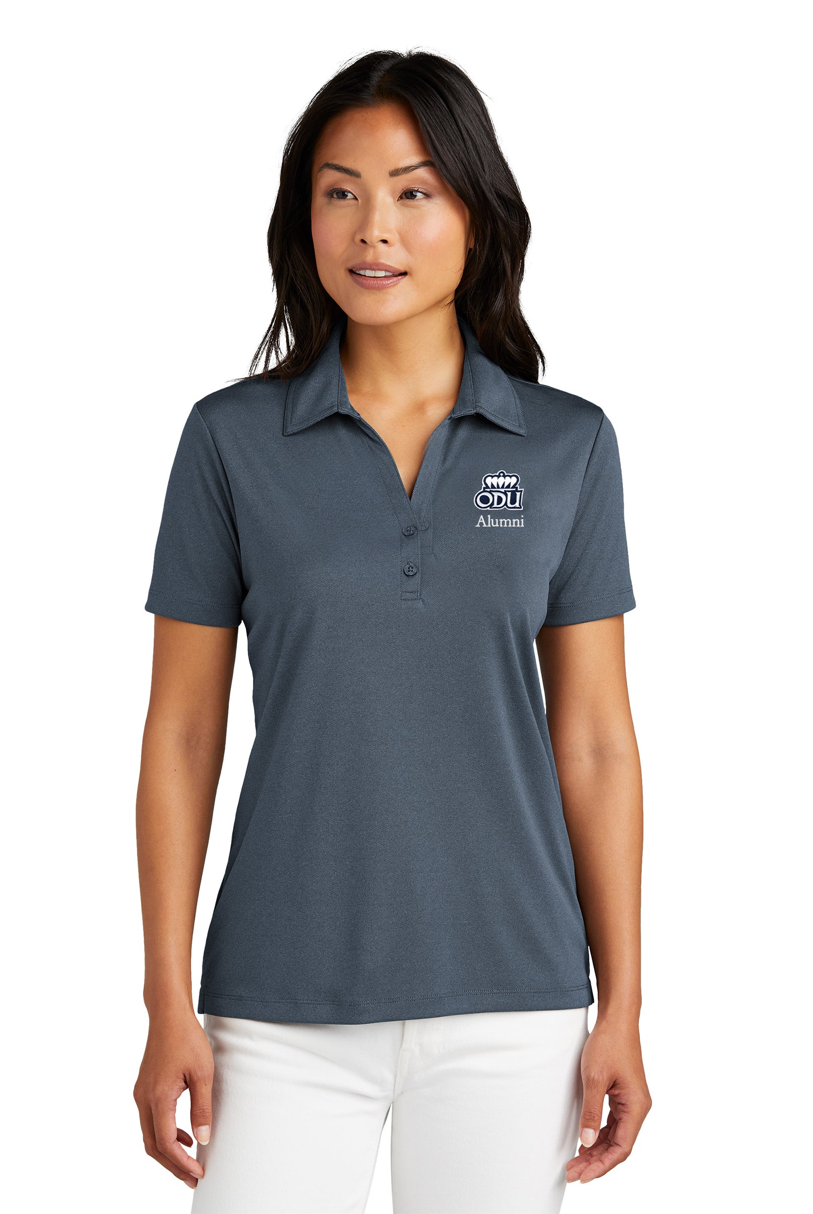 Old Dominion University, ODU, Alumni, TravisMathew Ladies Cotton Performance Polo - Indigo