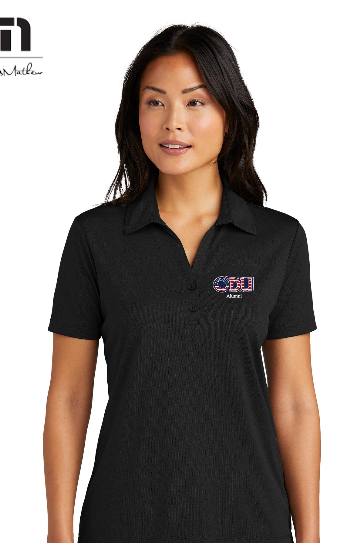 Old Dominion University, ODU Military - Alumni, TravisMathew Women's Coto Performance Polo - Black