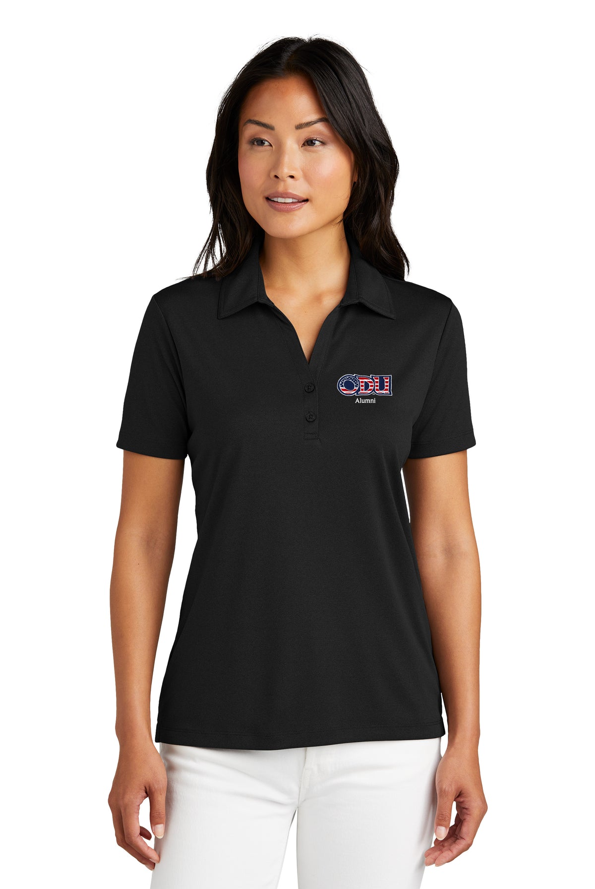 Old Dominion University, ODU Military - Alumni, TravisMathew Women's Coto Performance Polo - Black