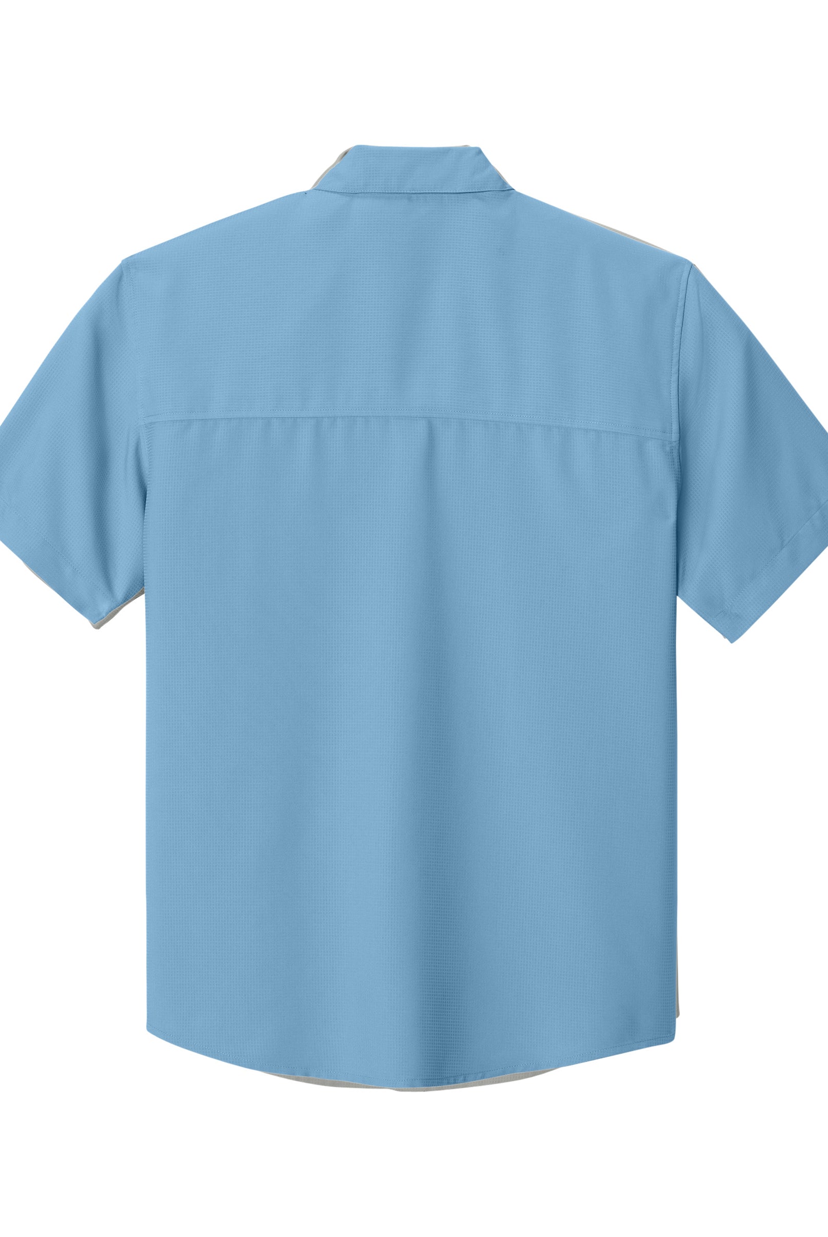 Old Dominion University, Vintage Logo 08, Short Sleeve UV Dockside Shirt - Hudson Blue