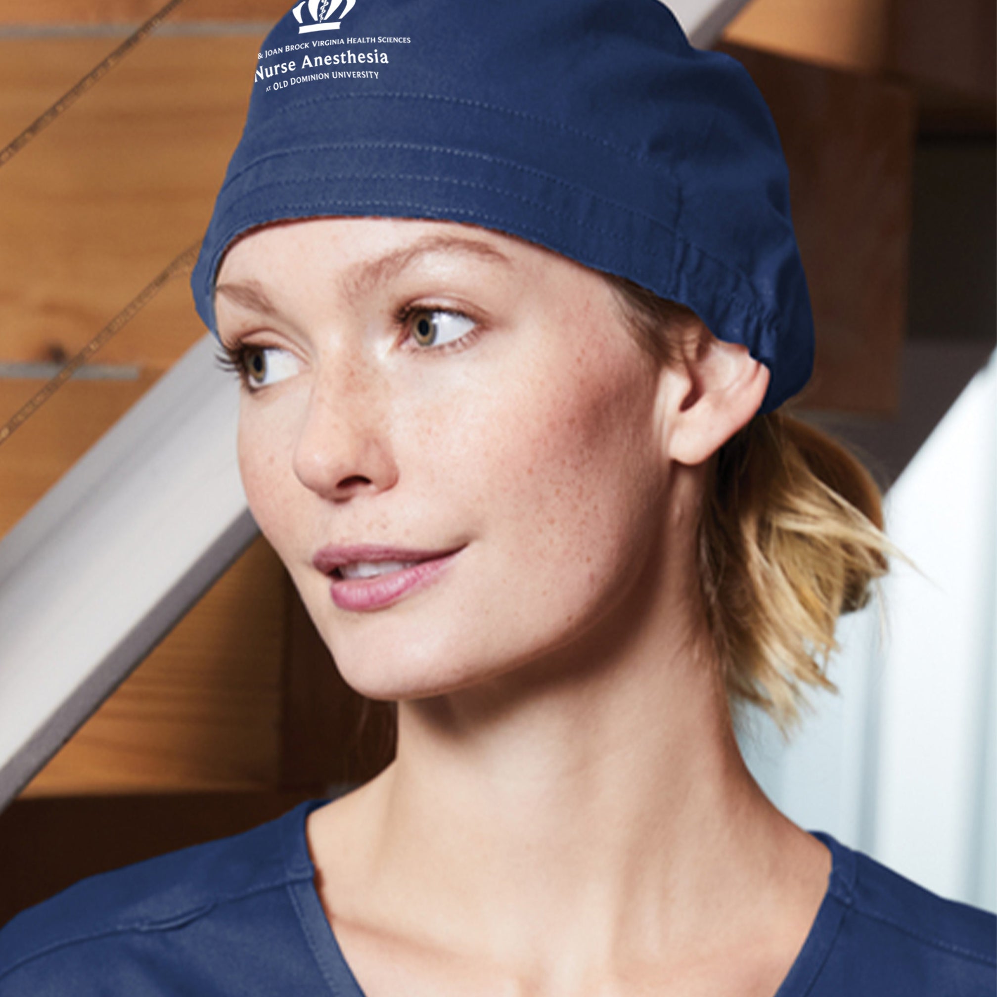 Old Dominion University, ODU, WorkFlex Scrub Cap - Navy