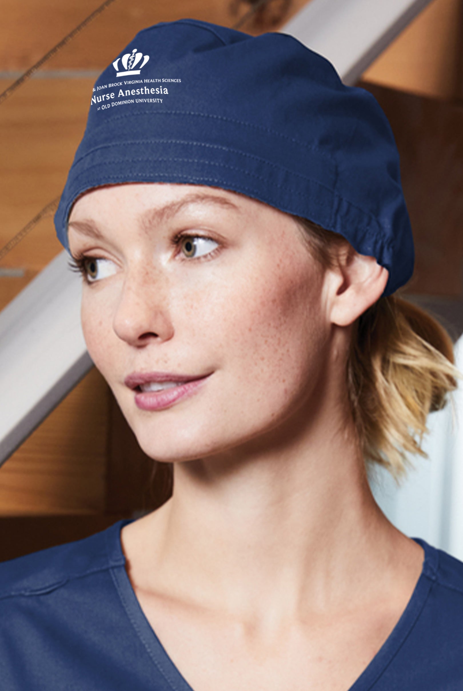 Old Dominion University, ODU, WorkFlex Scrub Cap - Navy