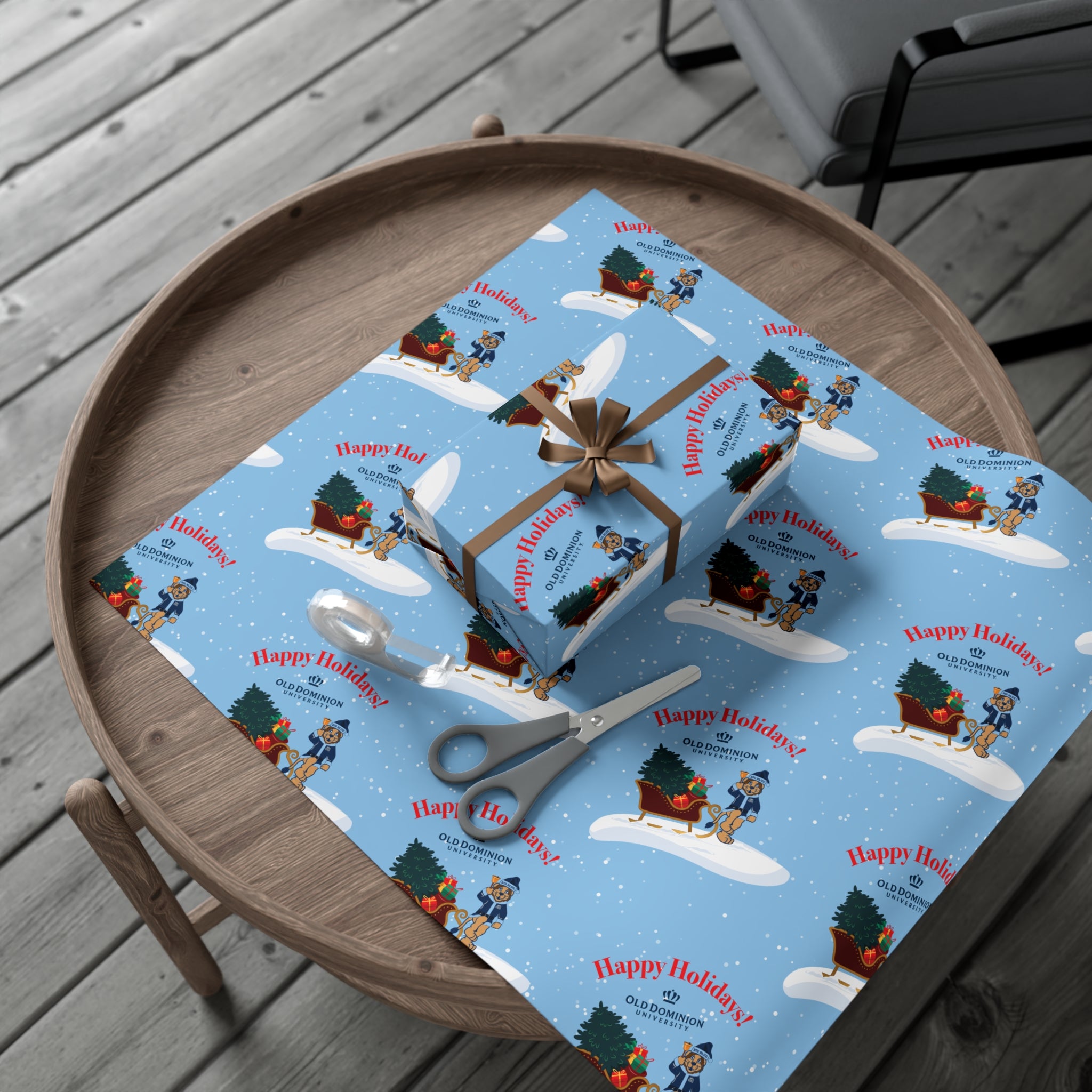 Old Dominion University, Big Blue Santa, Gift Wrap Papers