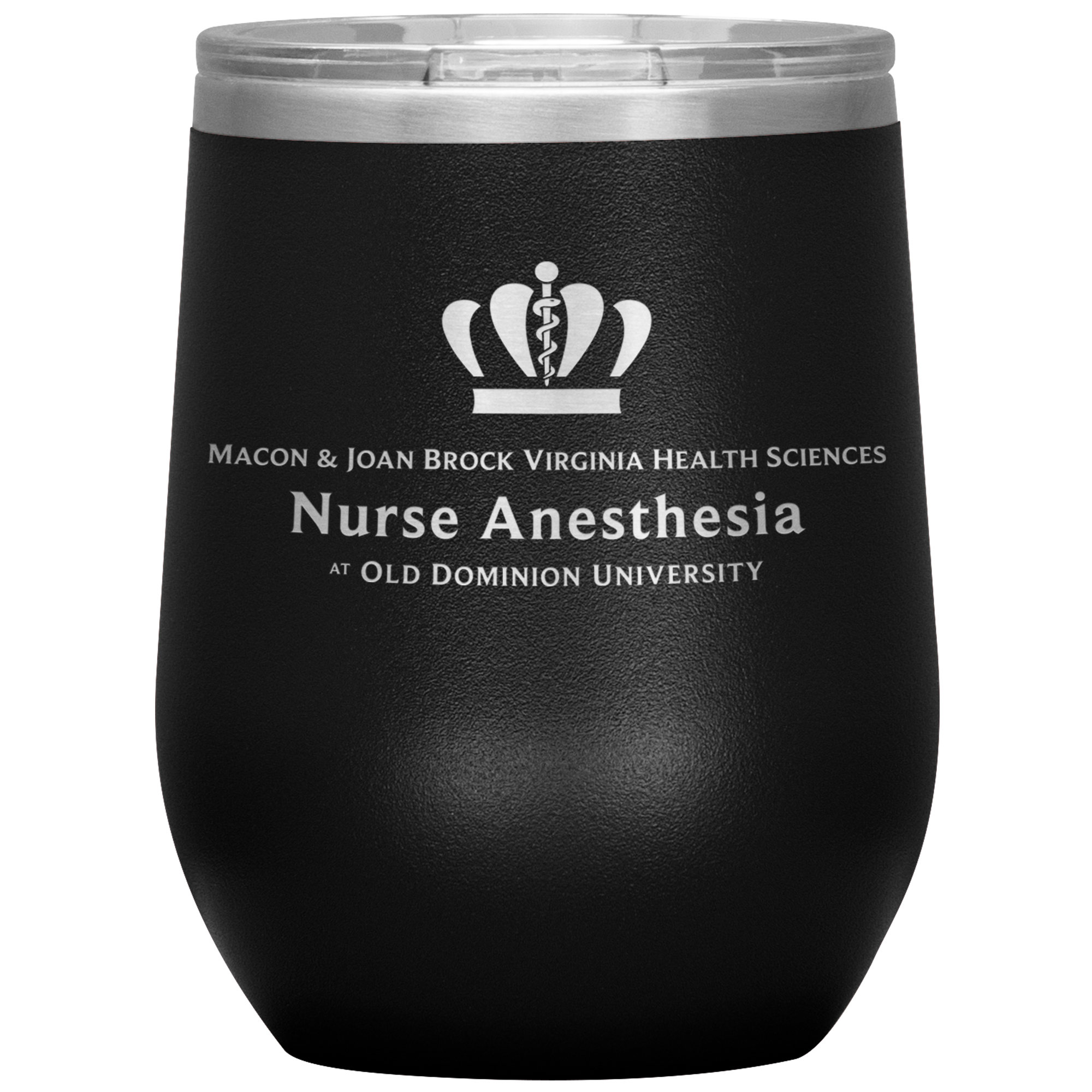 Old Dominion University, Nurse Anesthesia, 12oz Wine Insulated Tumbler - Black