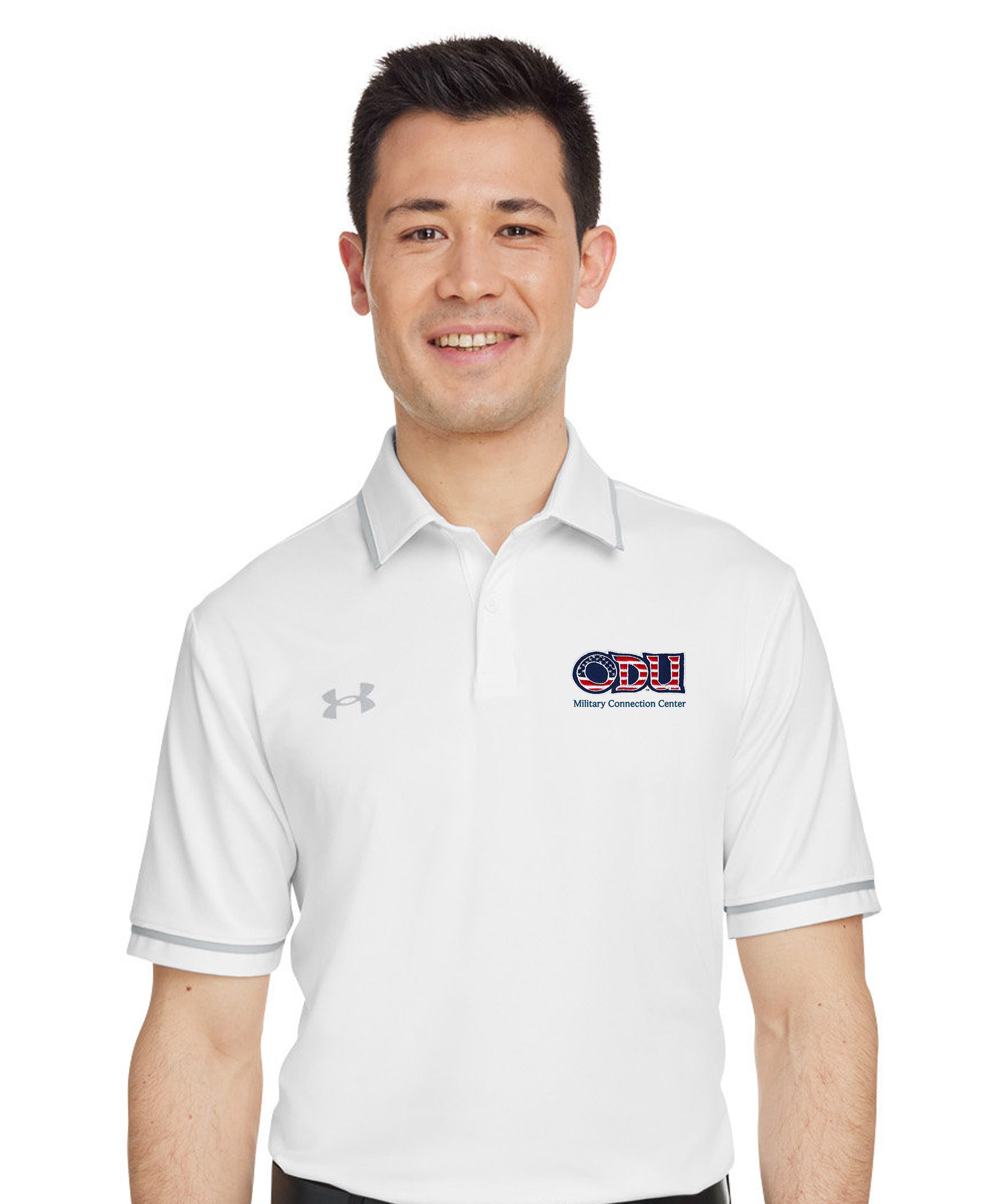 Old Dominion University, ODU Military - Military Connection Center, Port Authority® Dry Zone® UV Micro-Mesh Tipped Polo Shirt - White