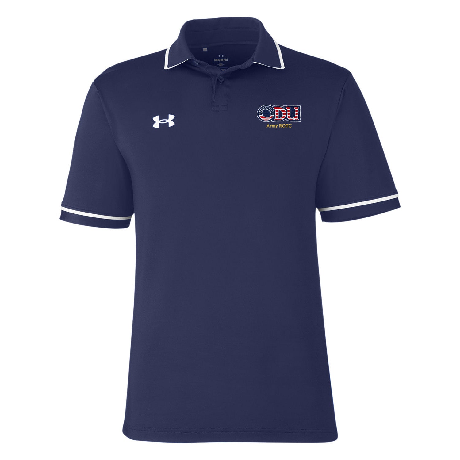 Old Dominion University, ODU Military - Army ROTC, Port Authority® Dry Zone® UV Micro-Mesh Tipped Polo Shirt - Navy