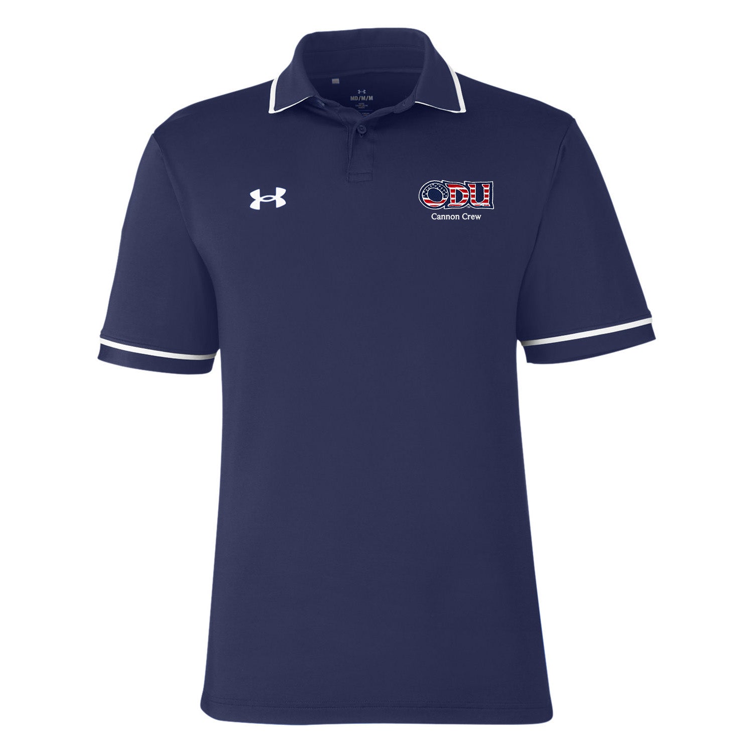 Old Dominion University, ODU Military - Cannon Crew, Port Authority® Dry Zone® UV Micro-Mesh Tipped Polo Shirt - Navy