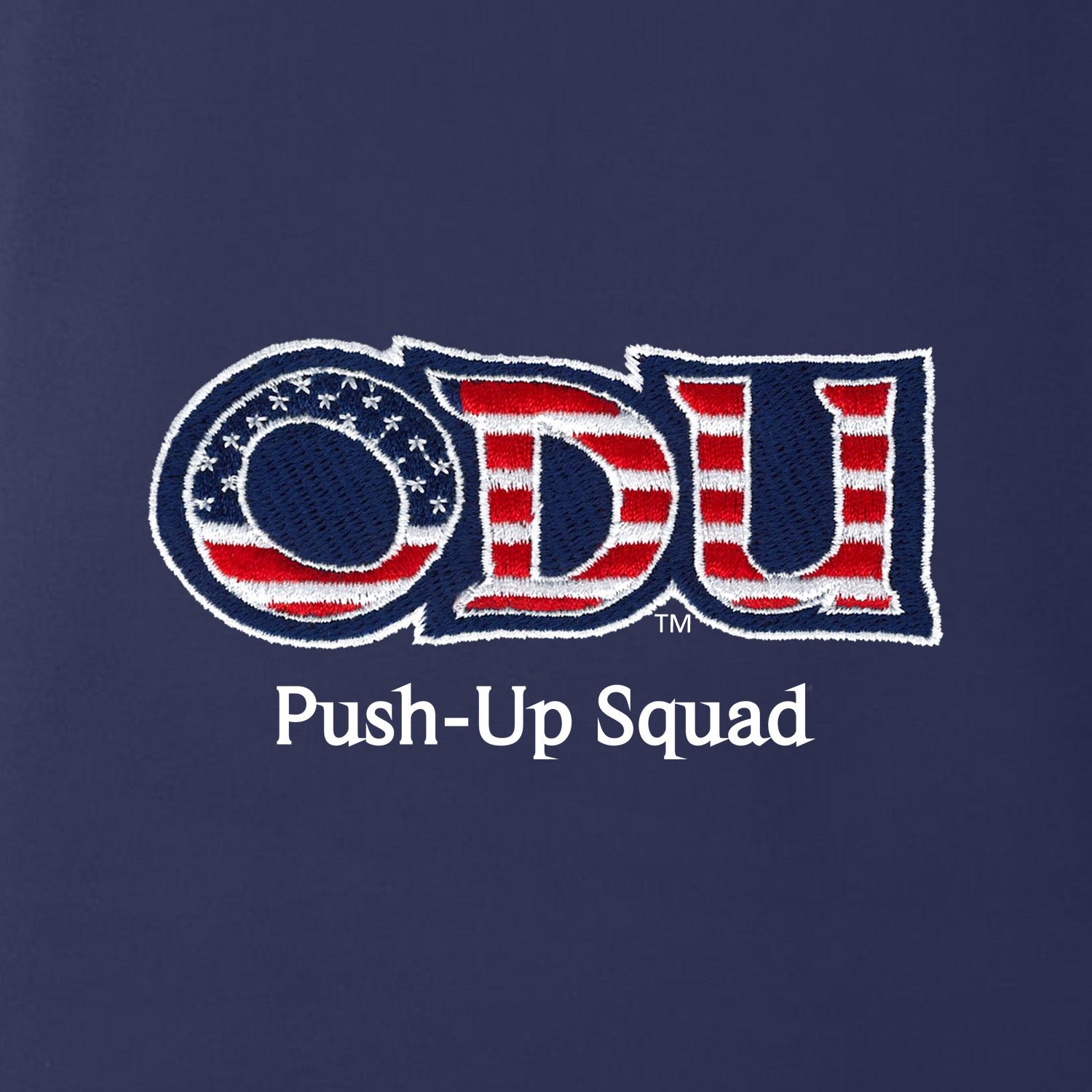 Old Dominion University, ODU Military - Push-Up Squad, Port Authority® Dry Zone® UV Micro-Mesh Tipped Polo Shirt - Navy