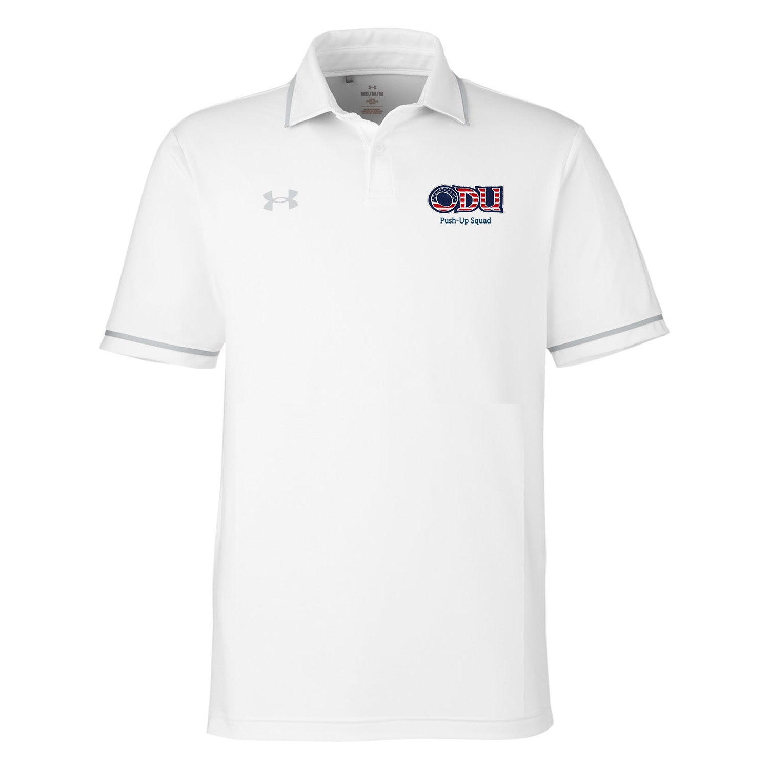 Old Dominion University, ODU Military - Push-Up Squad, Port Authority® Dry Zone® UV Micro-Mesh Tipped Polo Shirt - White