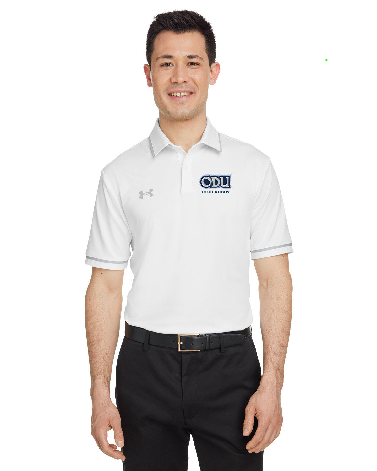 Old Dominion University, Club Sports - Rugby, Port Authority® Dry Zone® UV Micro-Mesh Tipped Polo Shirt - White