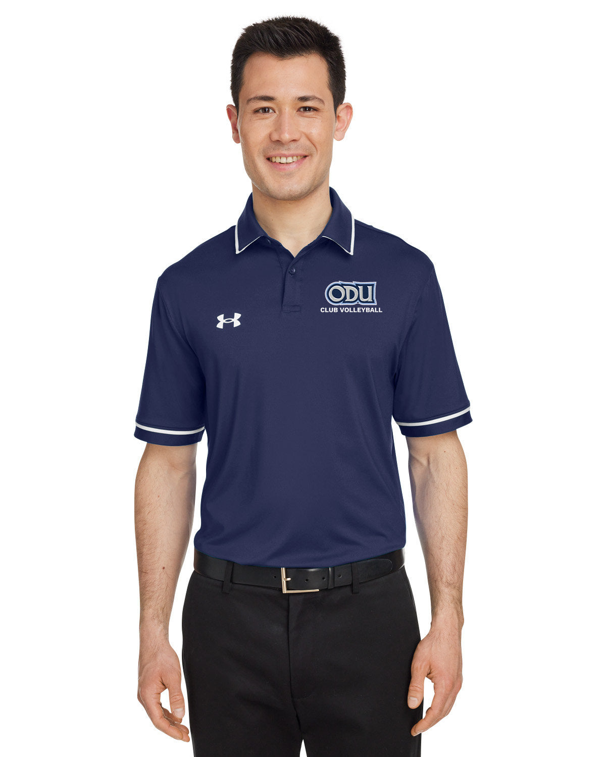 Old Dominion University, Club Sports - Volleyball, Port Authority® Dry Zone® UV Micro-Mesh Tipped Polo Shirt - Navy