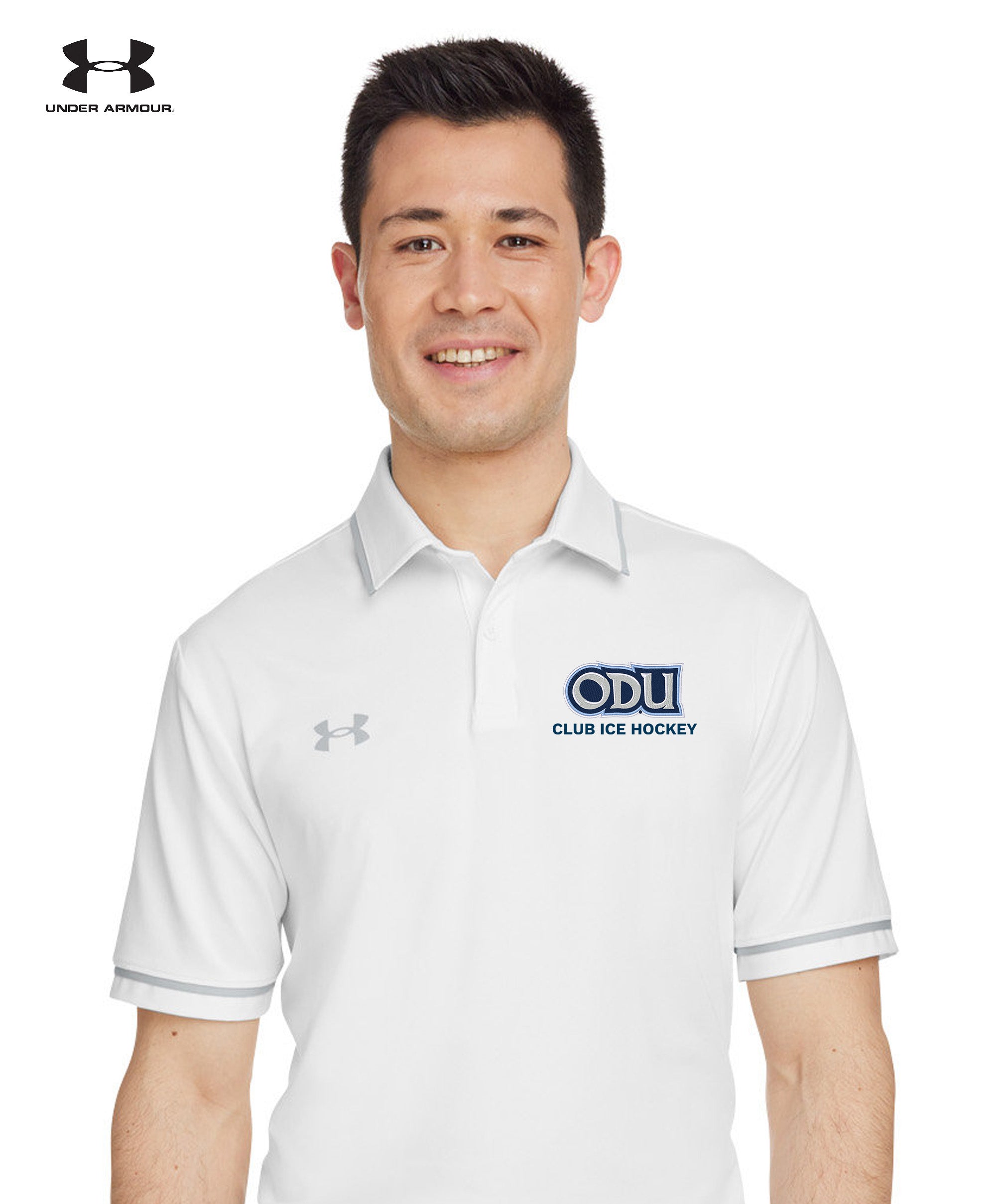 Old Dominion University, ODU - Sports, Port Authority® Dry Zone® UV Micro-Mesh Tipped Polo Shirt - White