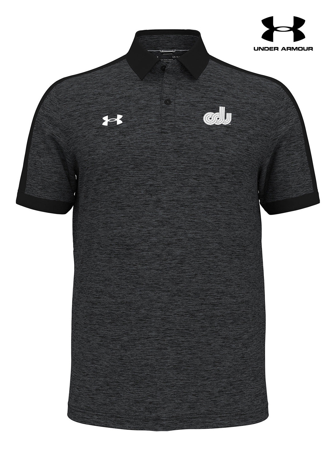 Old Dominion University, ODU Vintage Logo, Under Armour Men's Trophy Level Polo- Black