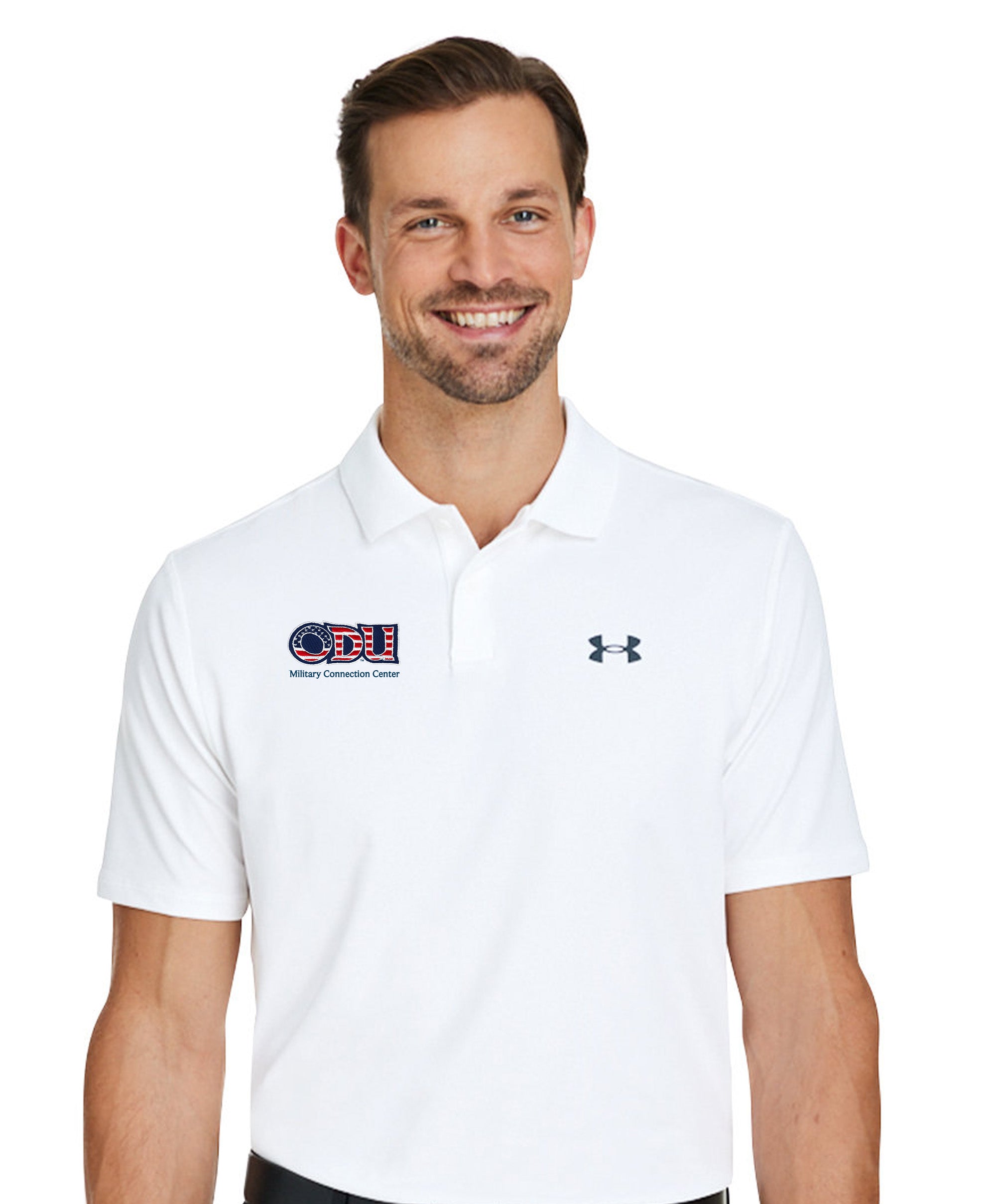 Old Dominion University, ODU Military - Military Connection Center, Under Armour - Performance 3.0 Golf Polo - White