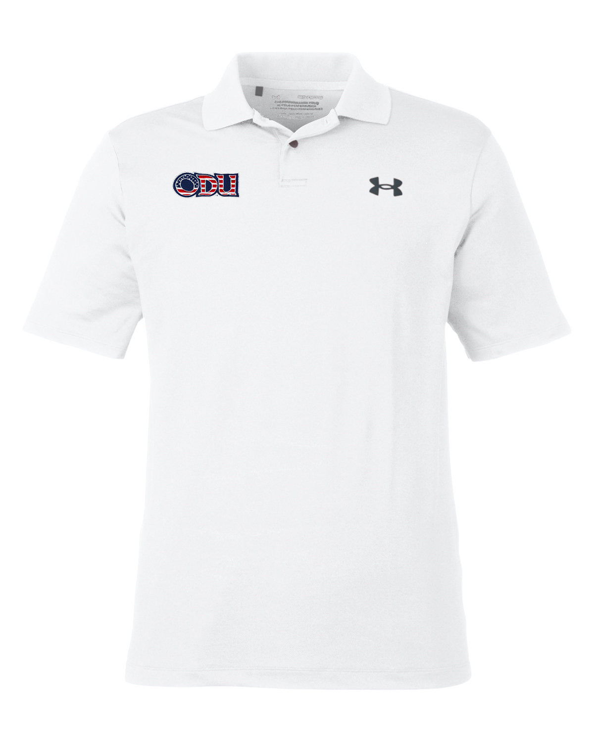 Old Dominion University, ODU Military - Logo, Under Armour - Performance 3.0 Golf Polo - White