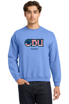Old Dominion University, ODU Military - Alumni, Crewneck Sweatshirt - Carolina blue