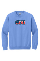 Old Dominion University, ODU Military - Military Logo, Crewneck Sweatshirt - Carolina Blue