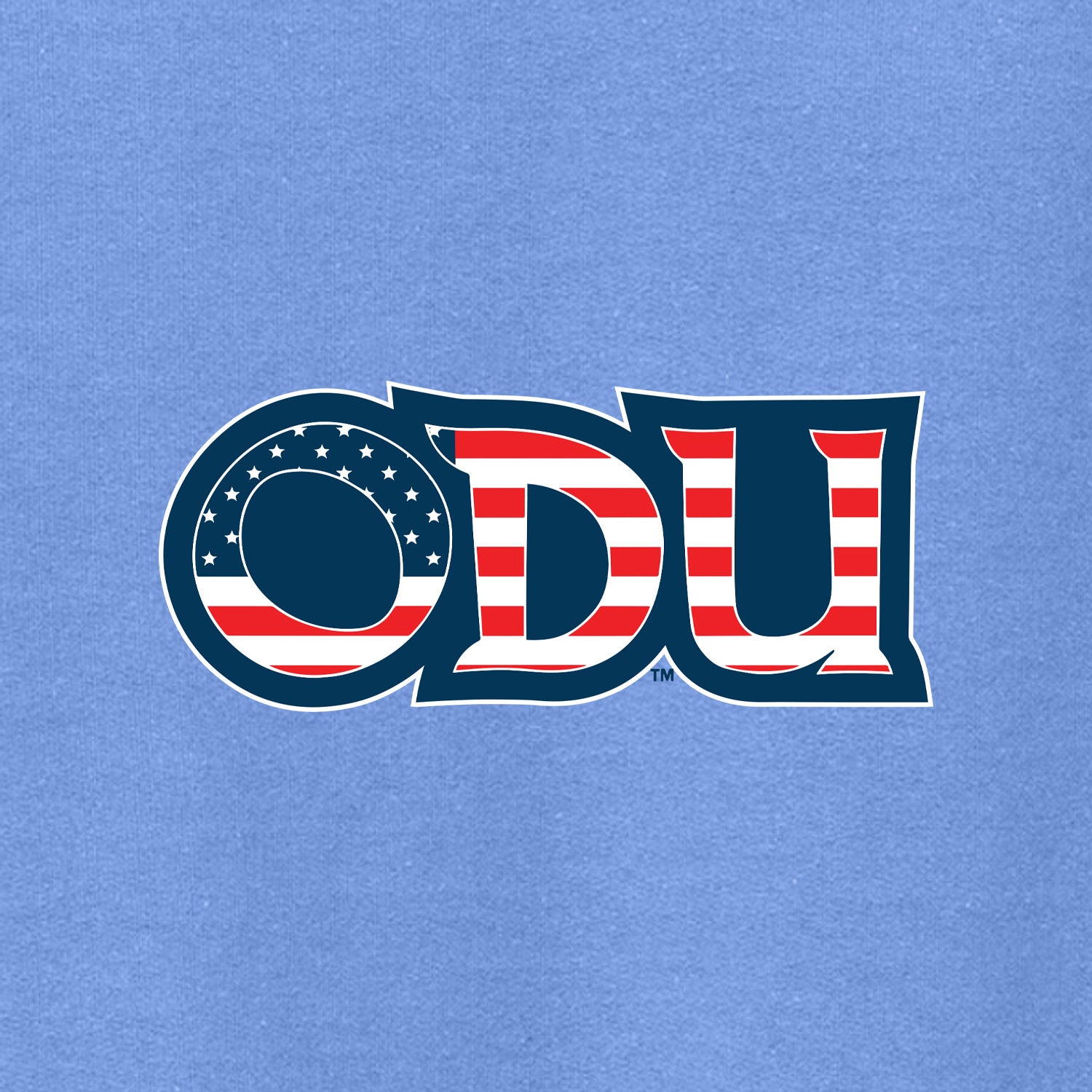 Old Dominion University, ODU Military - Military Logo, Crewneck Sweatshirt - Carolina Blue