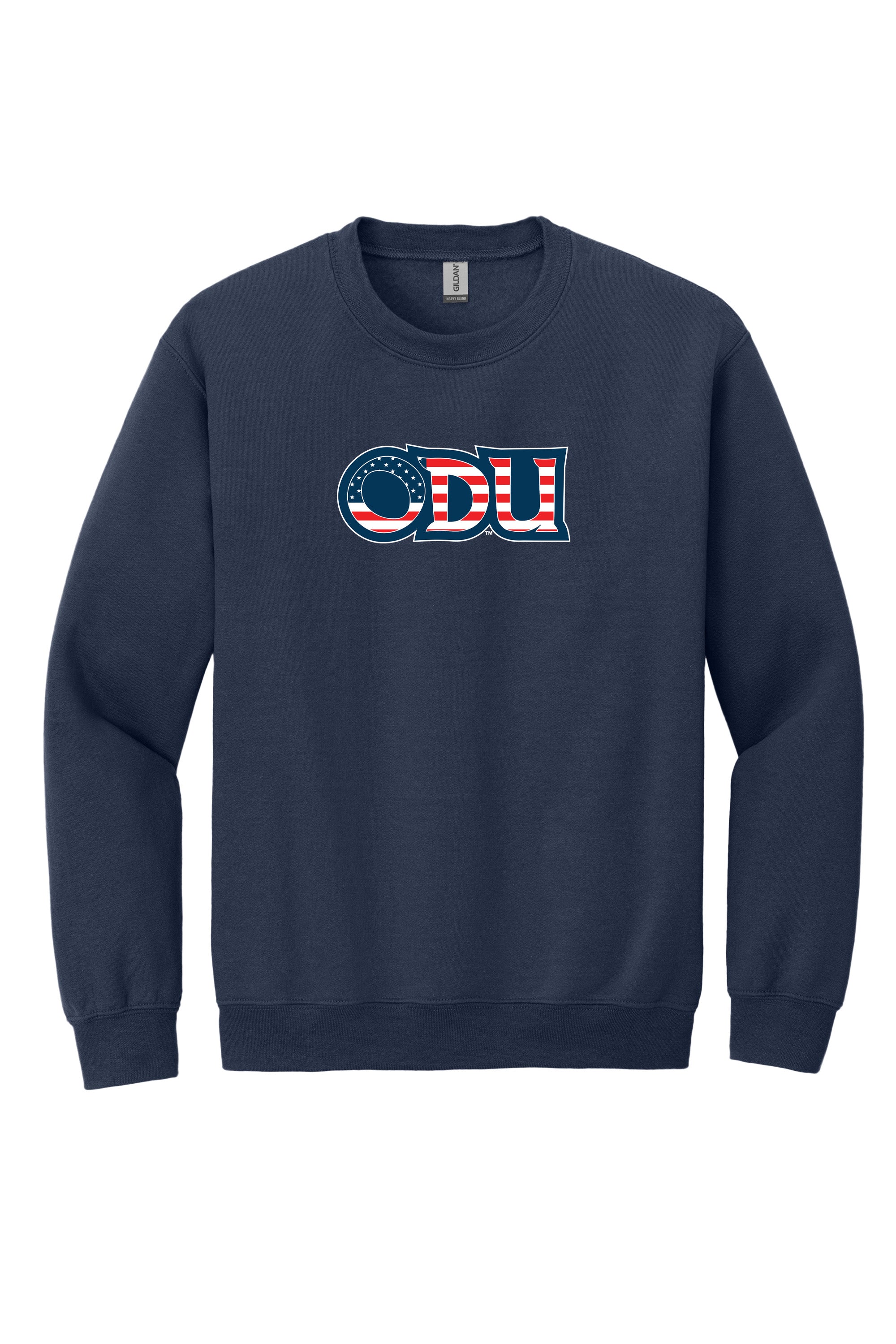 Old Dominion University, ODU Military - Military Logo, Crewneck Sweatshirt - Navy