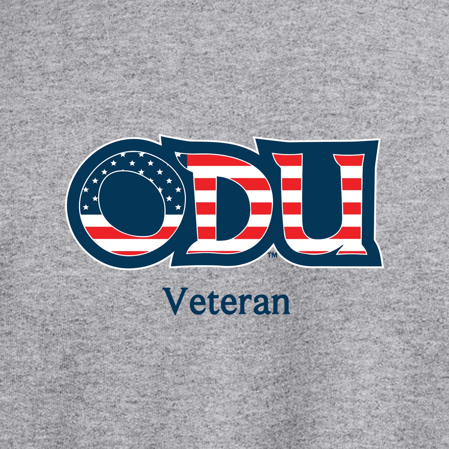 Old Dominion University, ODU Military - Veteran, Crewneck Sweatshirt - Grey