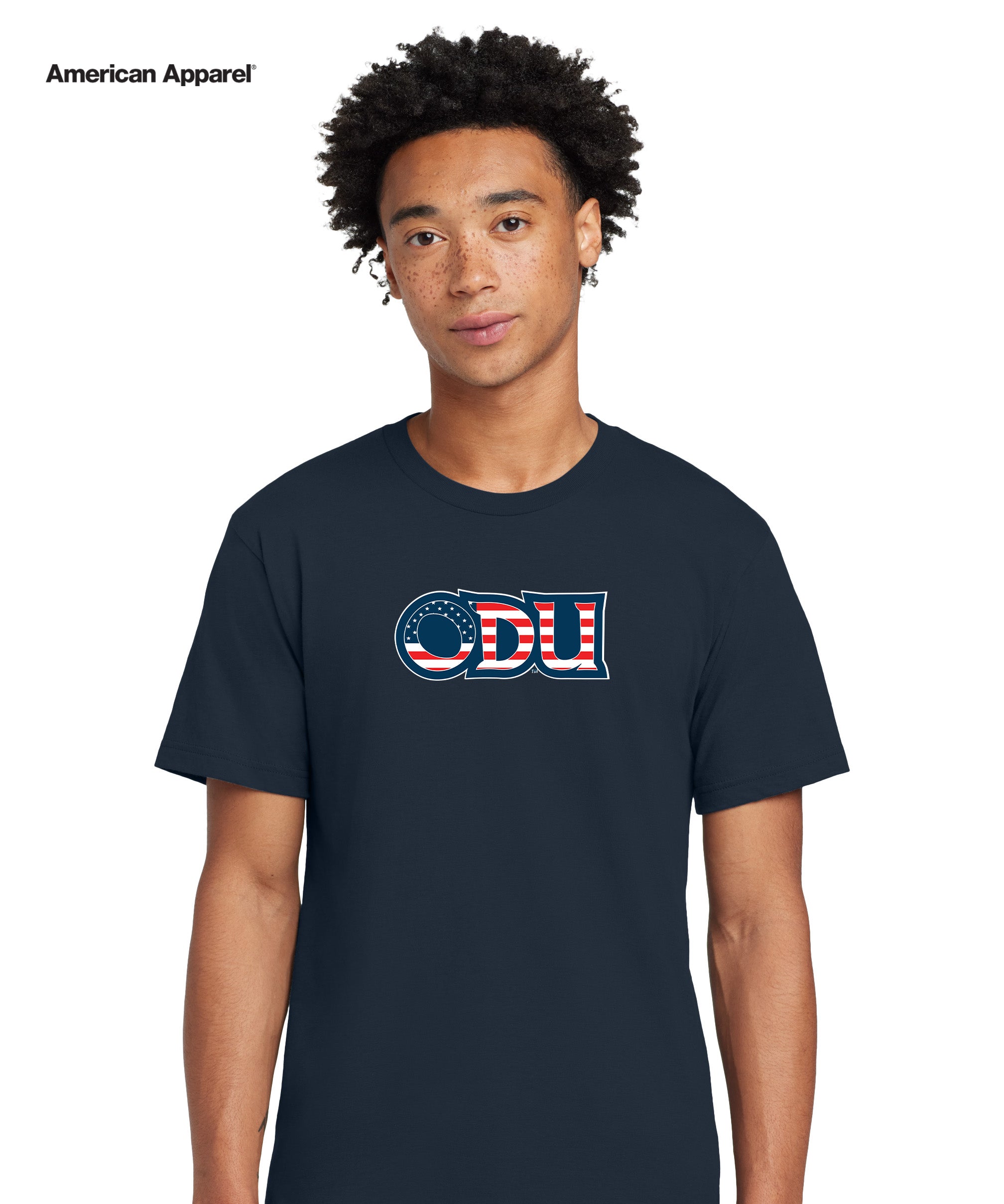 Old Dominion University, ODU Military, American Apparel® Fine Jersey Unisex T-Shirt - Navy