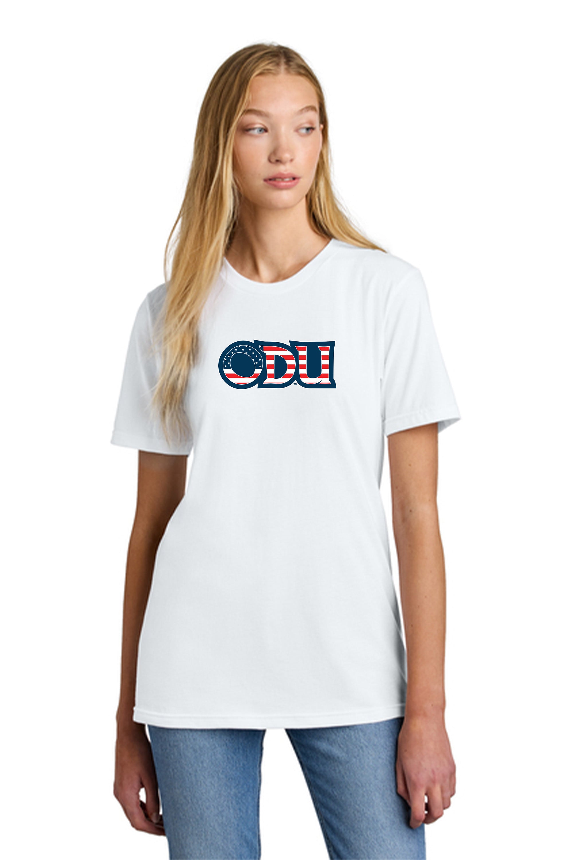 Old Dominion University, ODU Military, American Apparel® Fine Jersey Unisex T-Shirt - White