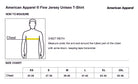 Old Dominion University, ODU Military, American Apparel® Fine Jersey Unisex T-Shirt - Size Chart