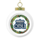 ODU, Logo 01, Christmas Ball Ornament