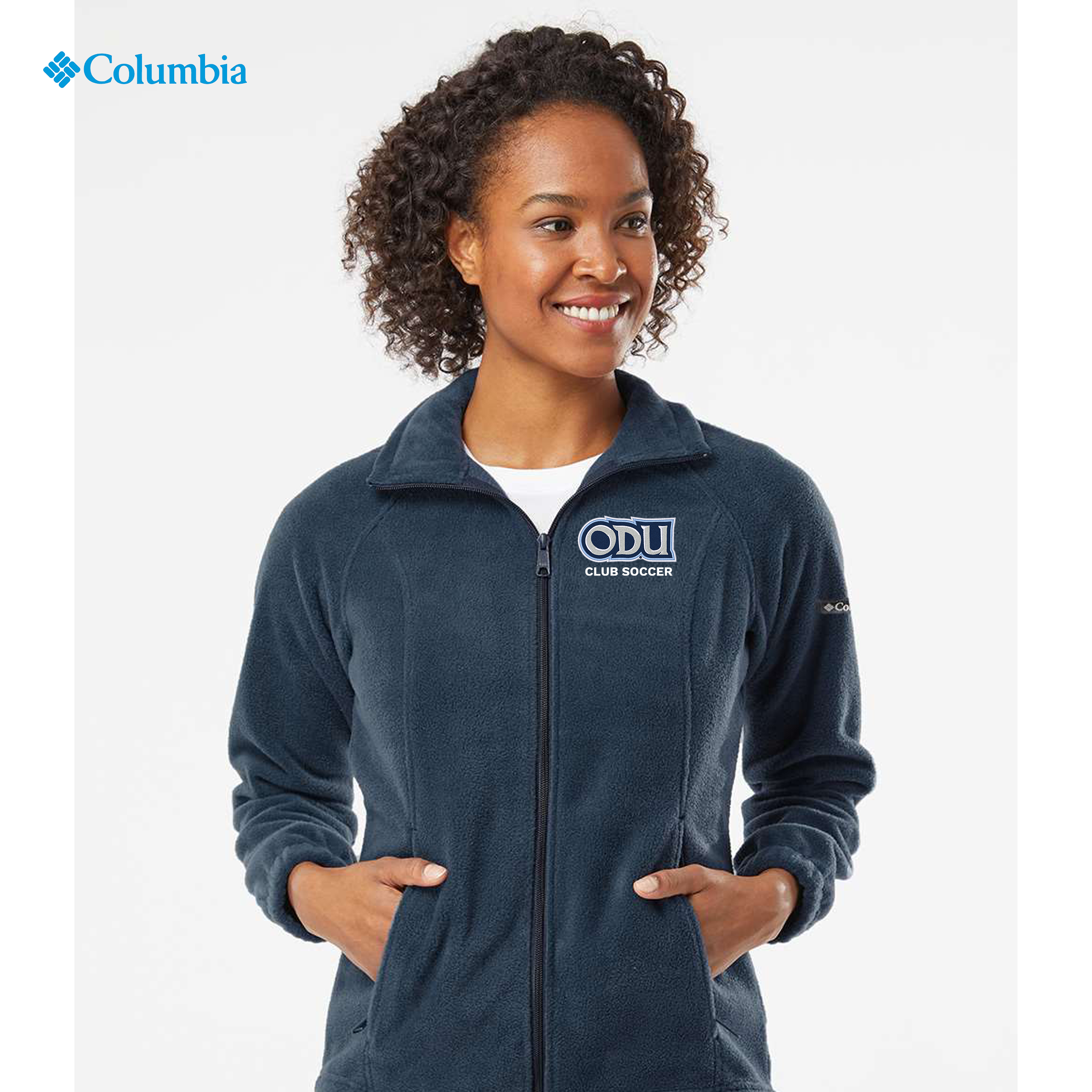 Old Dominion University, Club Sports - Soccer, Women’s Benton Springs™ Fleece Full-Zip Jacket - Navy